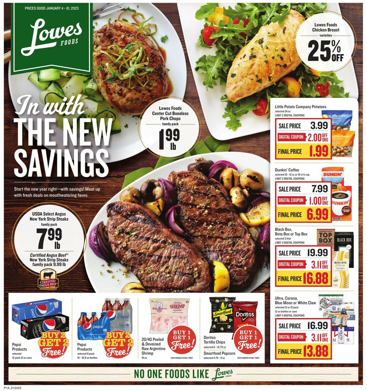Lowes Foods Weekly Ad Circular - valid 01/04-01/10/2023