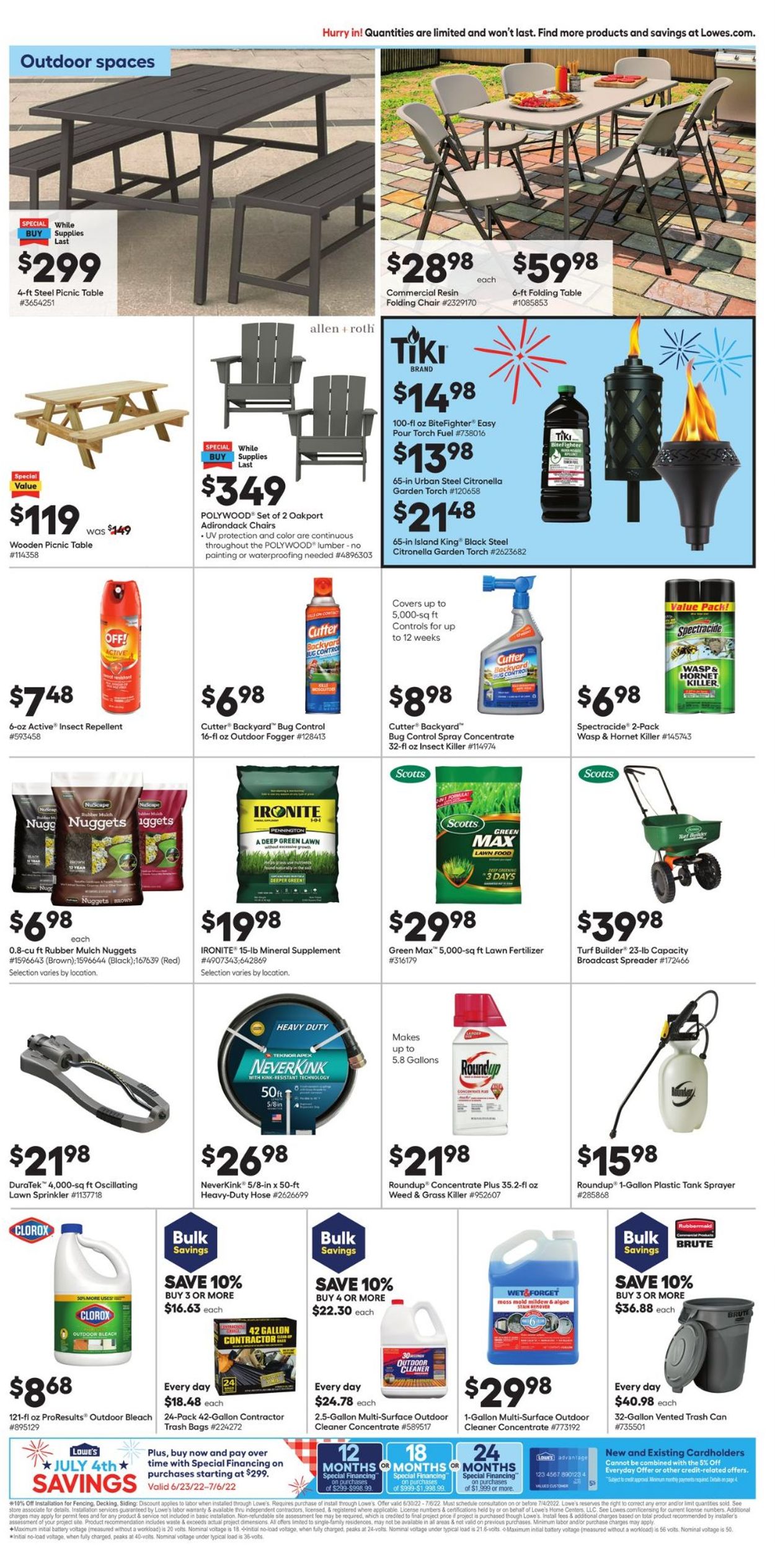 Lowe's - 4th of July Sale Weekly Ad Circular - valid 06/30-07/06/2022 (Page 3)