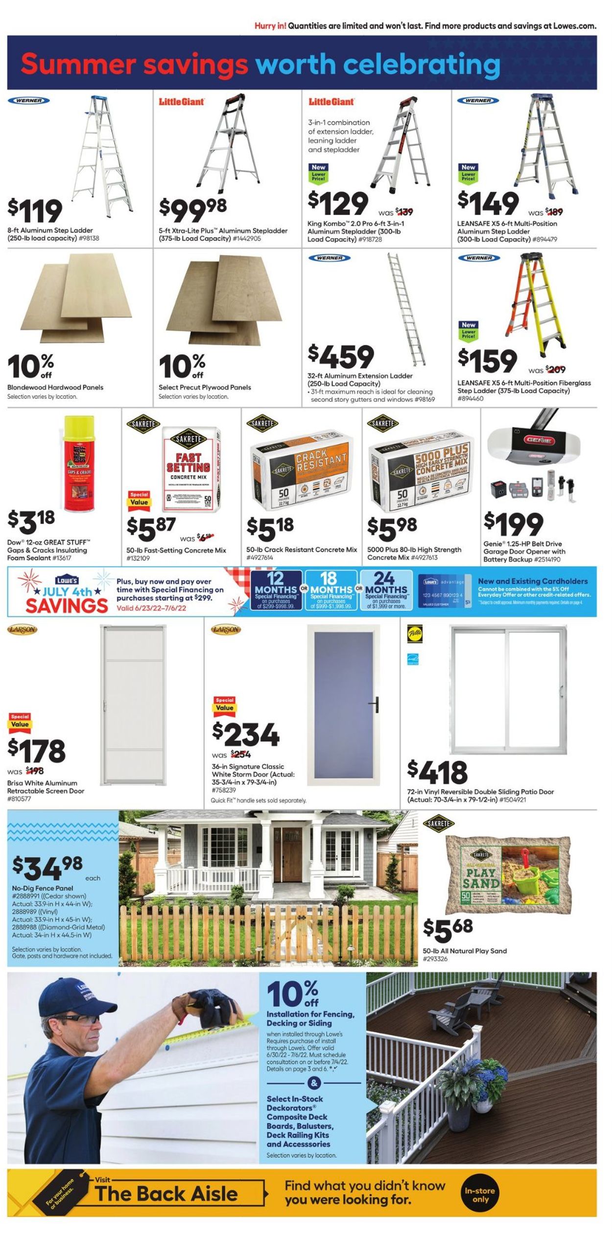 Lowe's - 4th of July Sale Weekly Ad Circular - valid 06/30-07/06/2022 (Page 7)