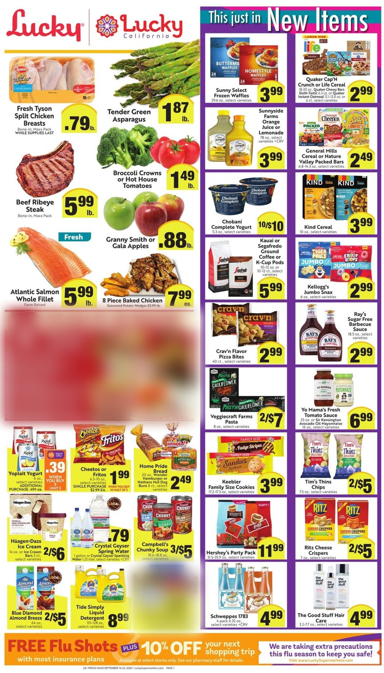 Lucky Supermarkets Weekly Ad Circular - valid 09/16-09/22/2020