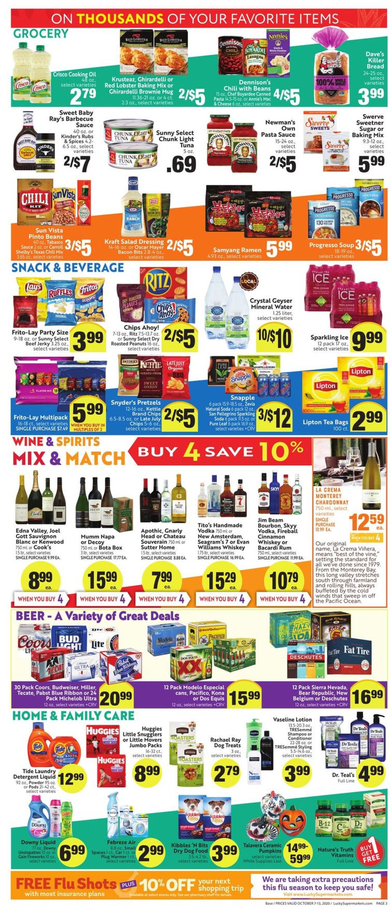 Lucky Supermarkets Weekly Ad Circular - valid 10/07-10/13/2020 (Page 3)