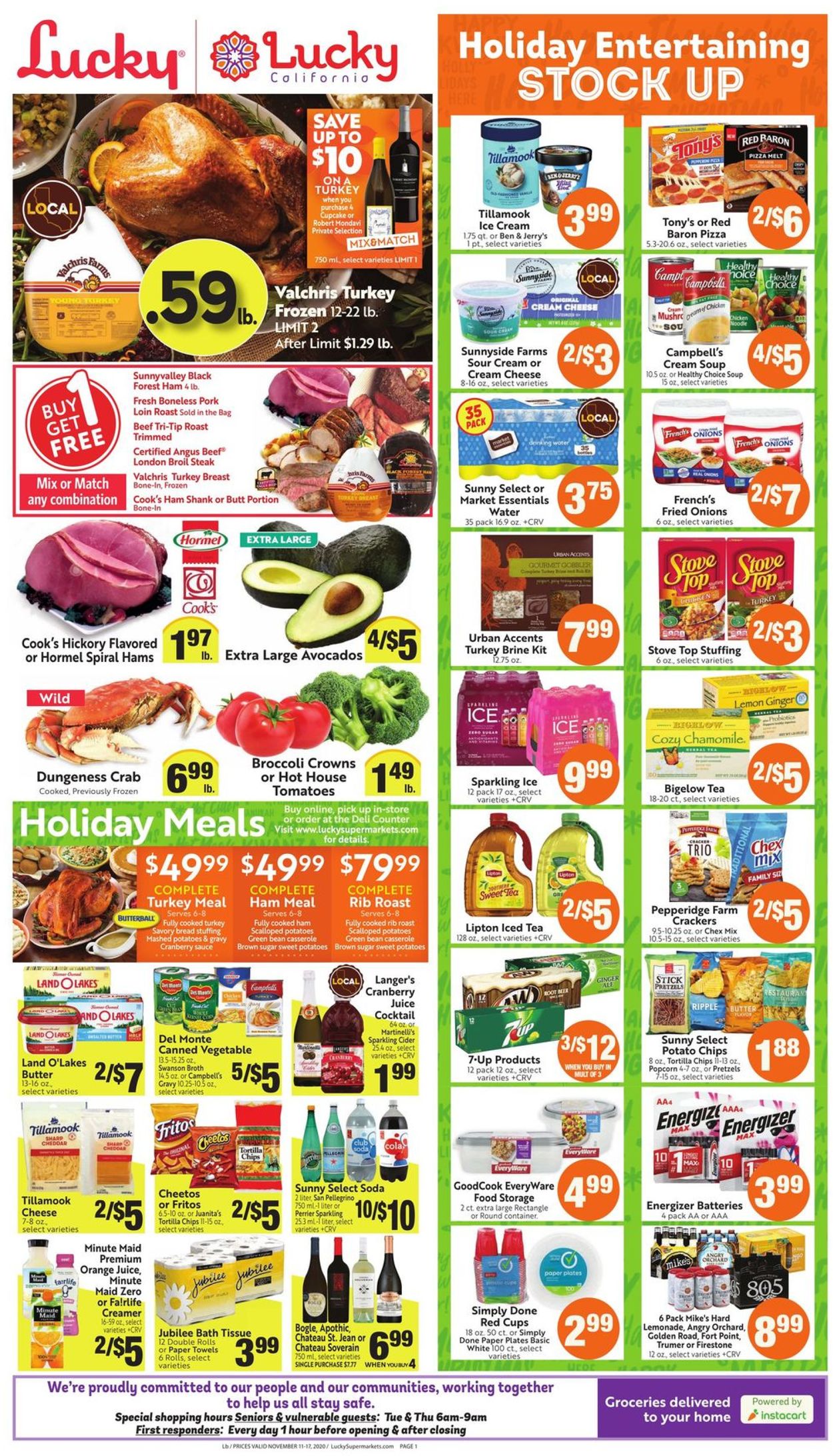 Lucky Supermarkets Weekly Ad Circular - valid 11/11-11/17/2020