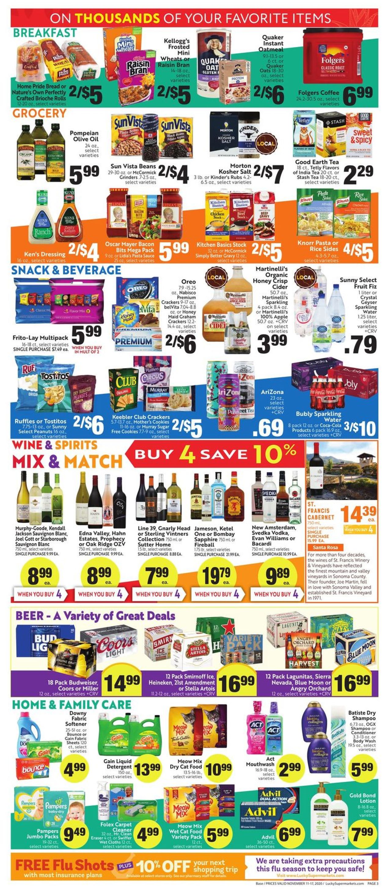 Lucky Supermarkets Weekly Ad Circular - valid 11/11-11/17/2020 (Page 3)