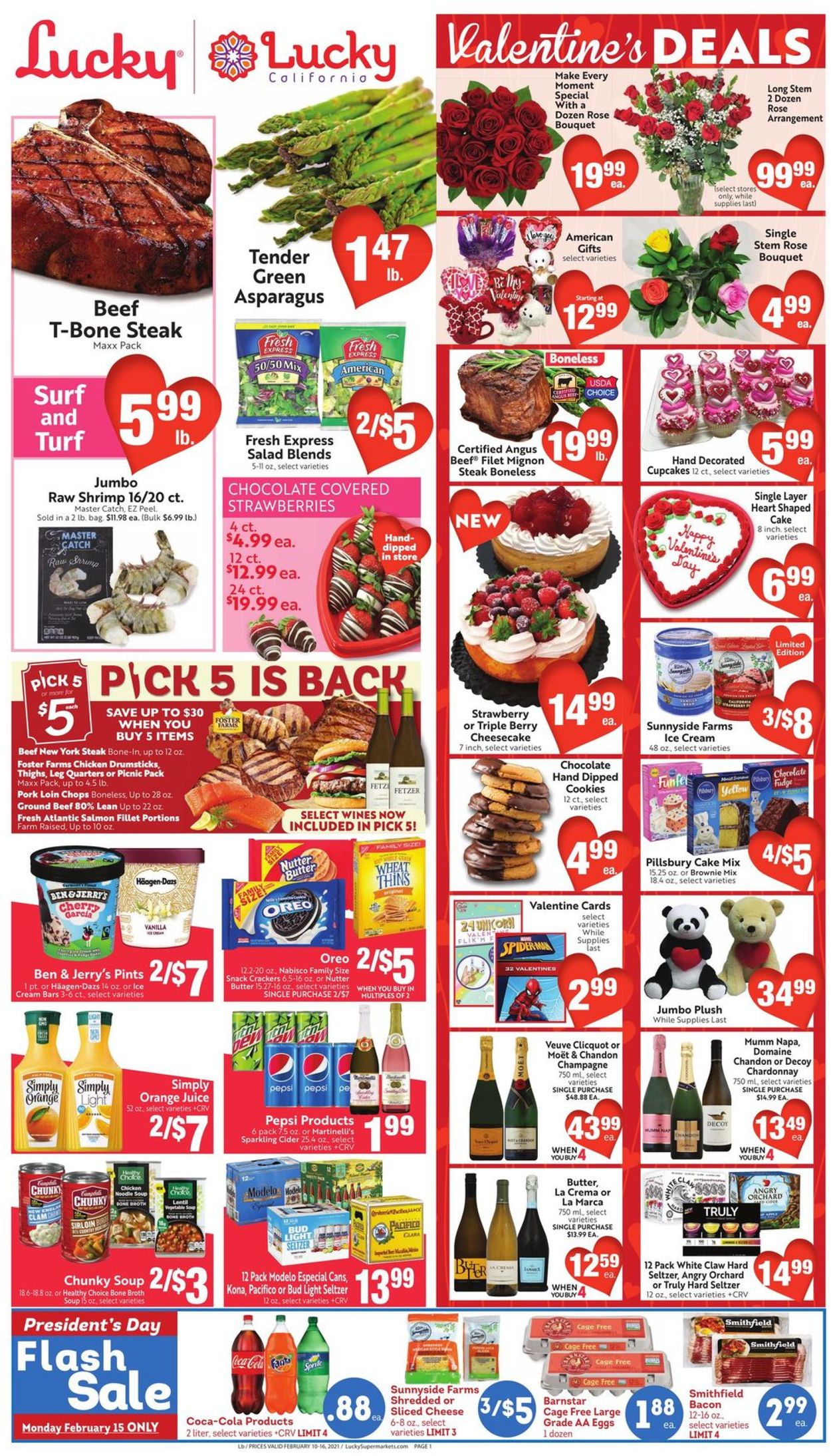 Lucky Supermarkets Weekly Ad Circular - valid 02/10-02/16/2021