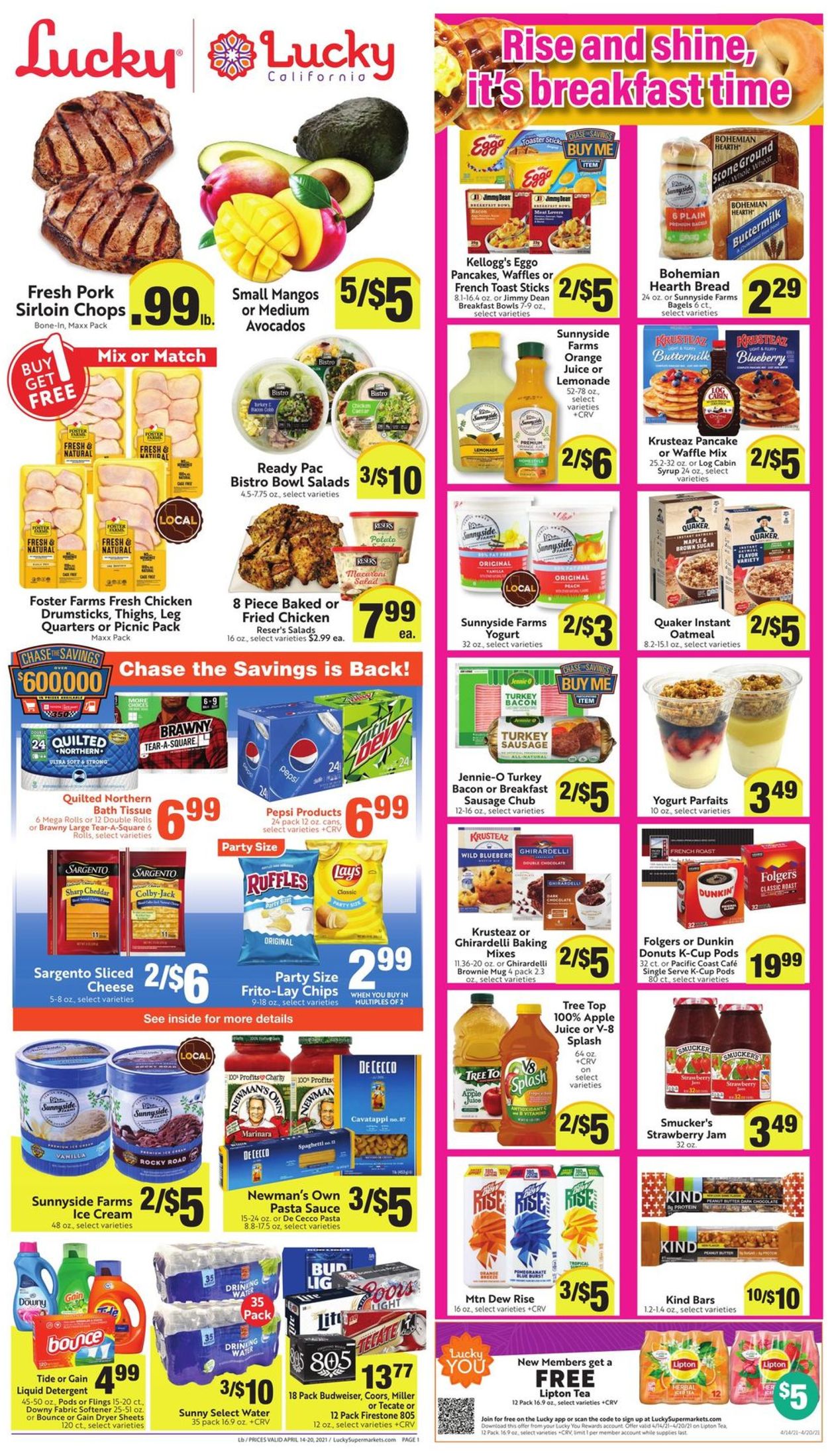 Lucky Supermarkets Weekly Ad Circular - valid 04/14-04/20/2021