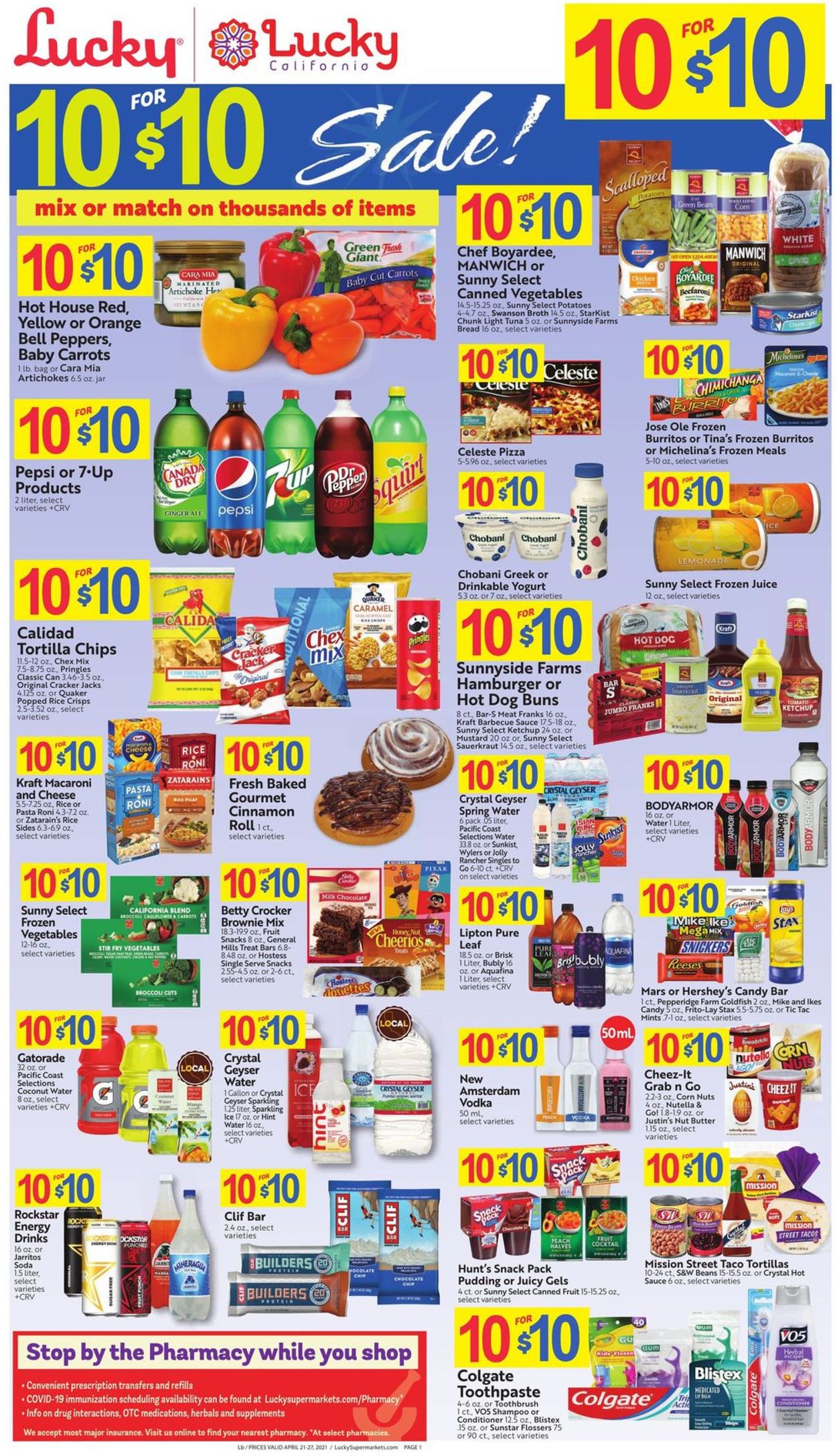 Lucky Supermarkets Weekly Ad Circular - valid 04/21-04/27/2021