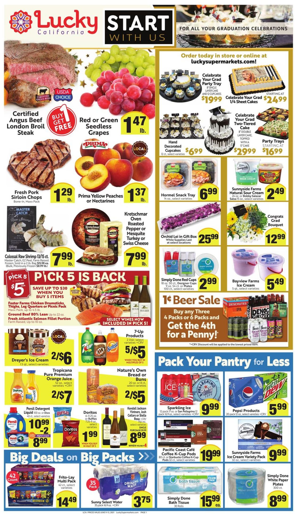 Lucky Supermarkets Weekly Ad Circular - valid 06/09-06/15/2021