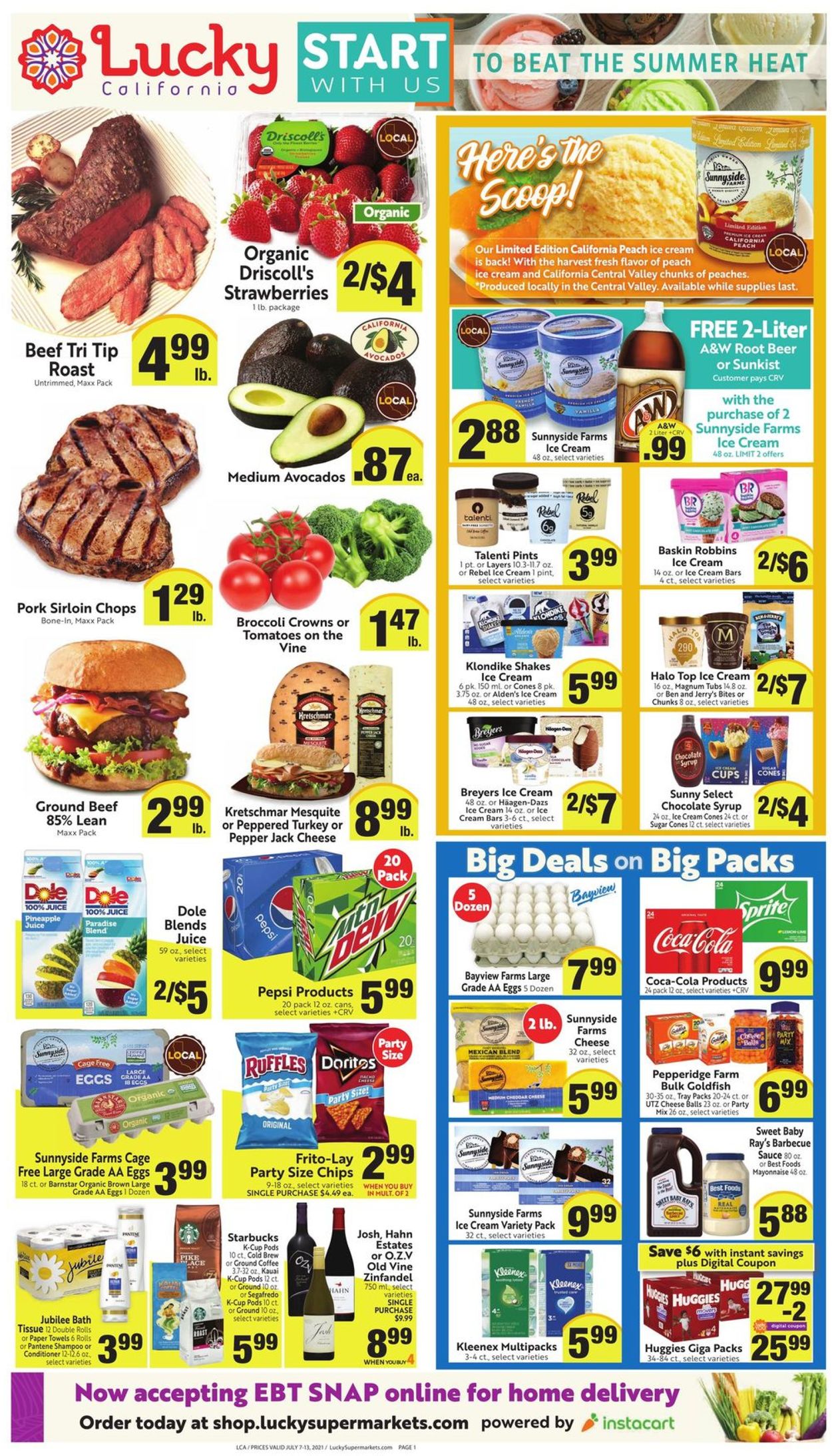 Lucky Supermarkets Weekly Ad Circular - valid 07/07-07/13/2021