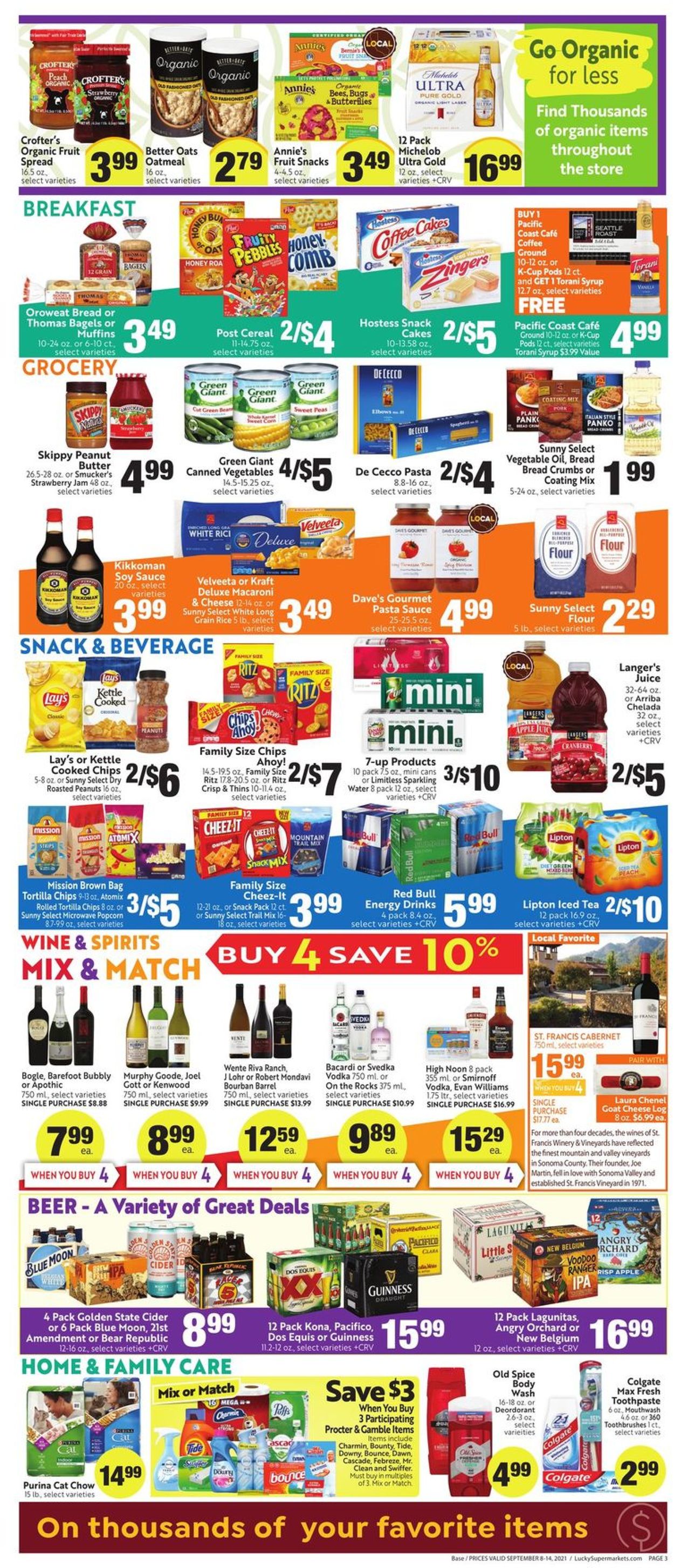 Lucky Supermarkets Weekly Ad Circular - valid 09/08-09/14/2021 (Page 3)
