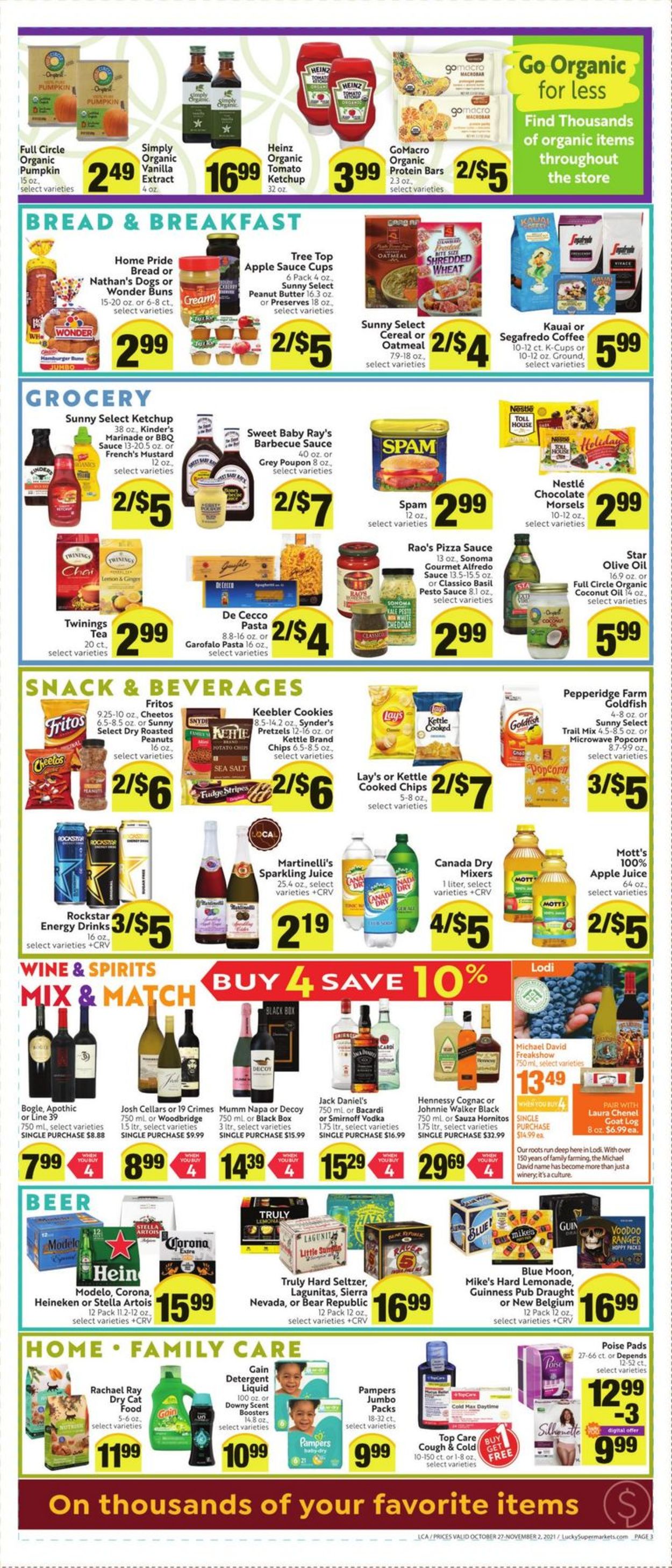 Lucky Supermarkets Weekly Ad Circular - valid 10/27-11/02/2021 (Page 3)