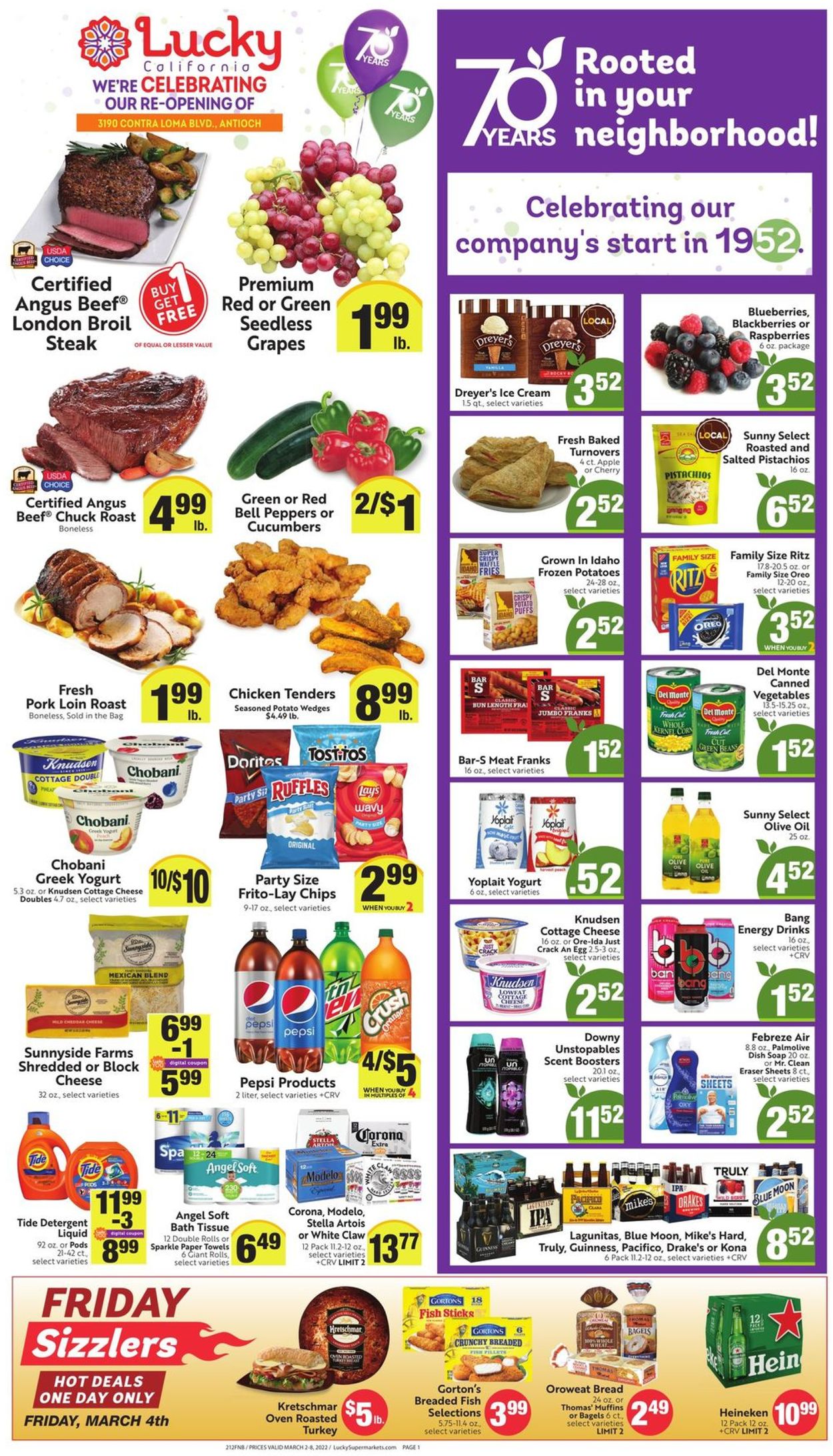 Lucky Supermarkets Weekly Ad Circular - valid 03/02-03/08/2022