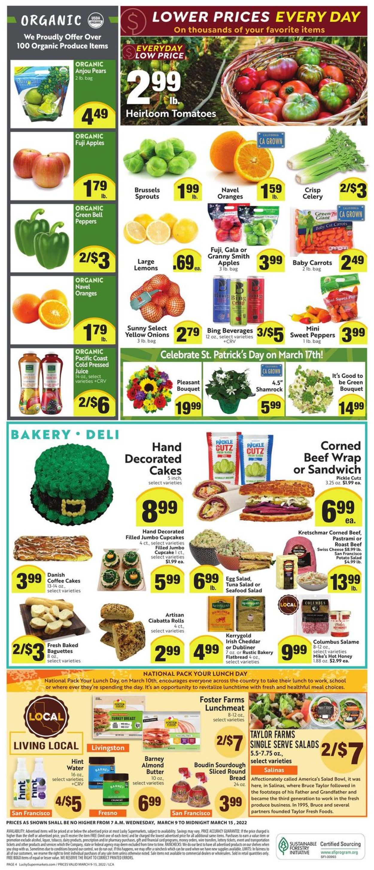 Lucky Supermarkets Weekly Ad Circular - valid 03/09-03/15/2022 (Page 4)