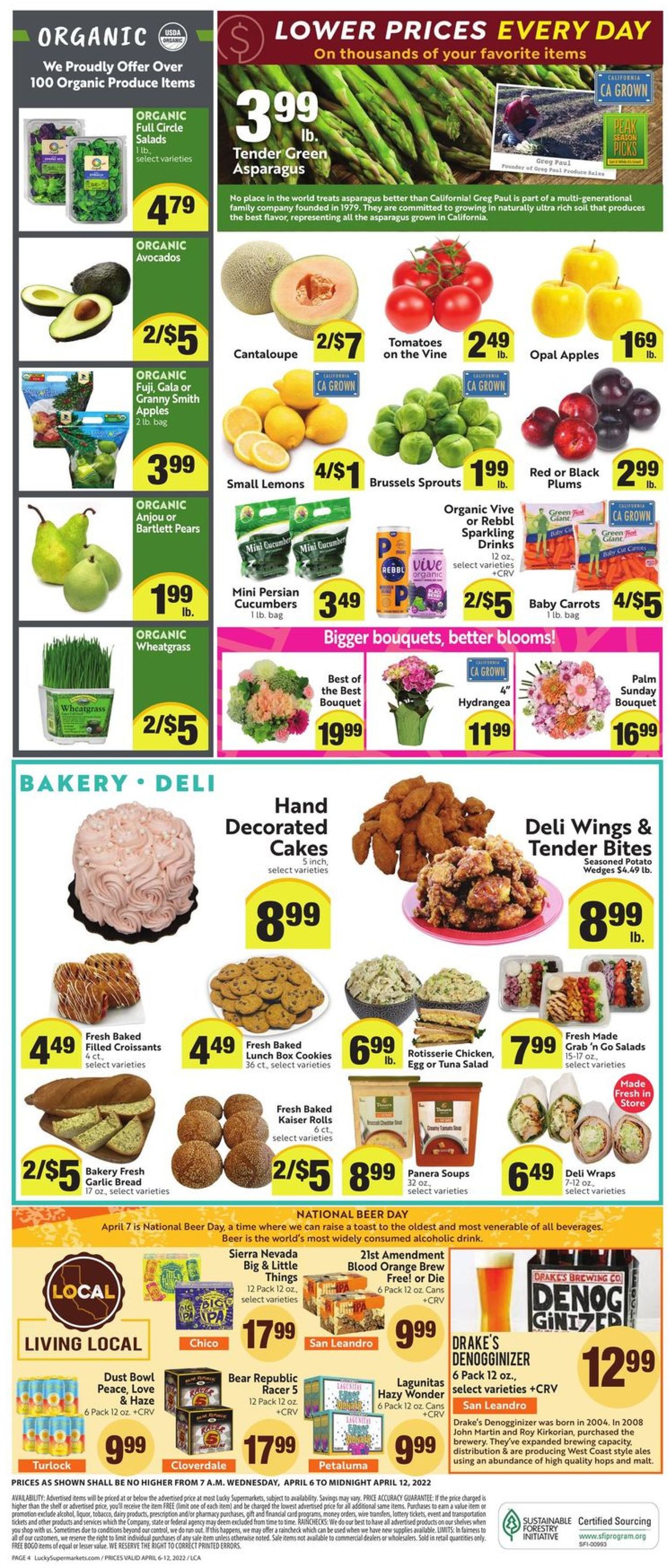 Lucky Supermarkets EASTER 2022 Weekly Ad Circular - valid 04/06-04/12/2022 (Page 4)