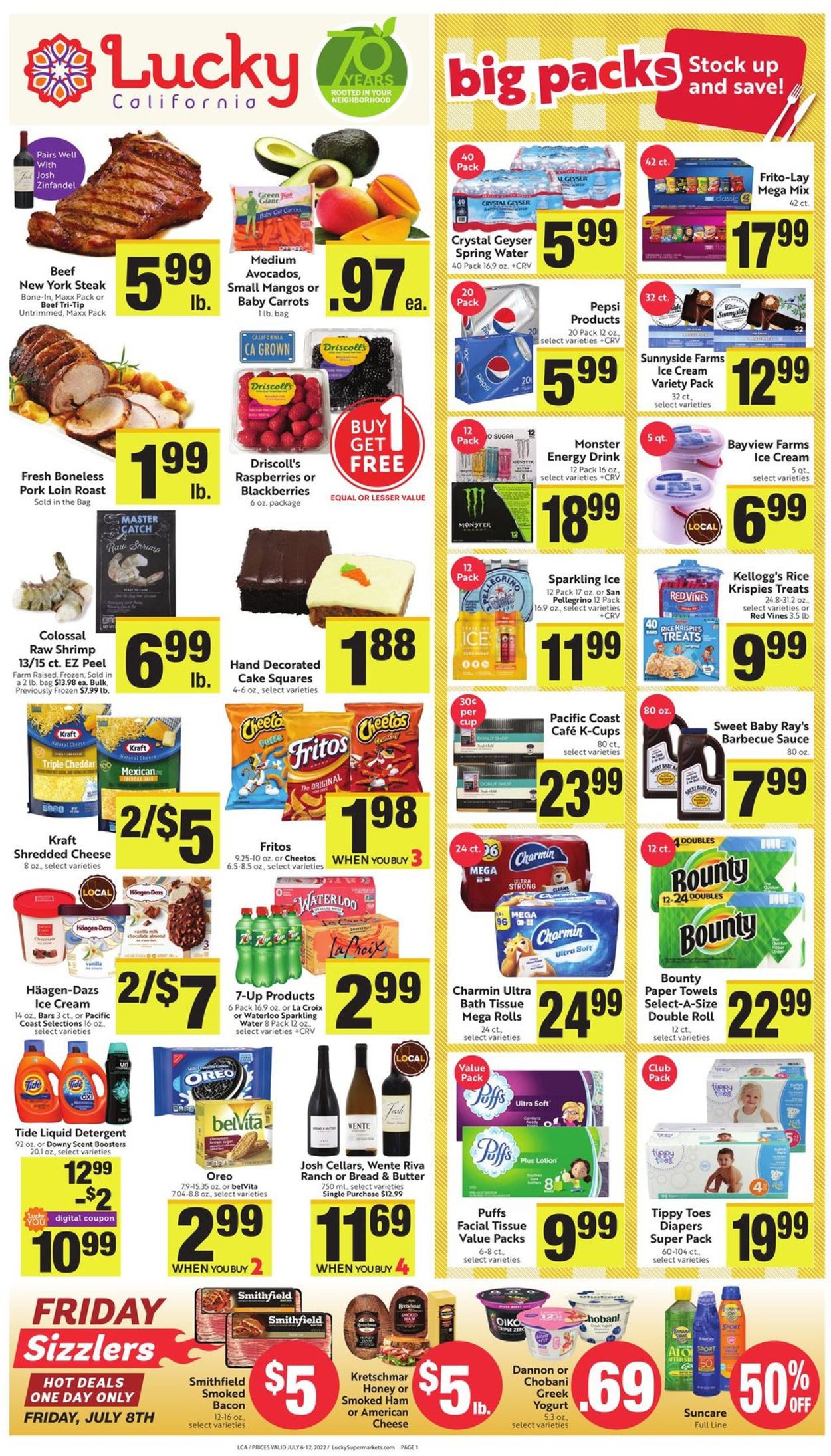 Lucky Supermarkets Weekly Ad Circular - valid 07/06-07/12/2022