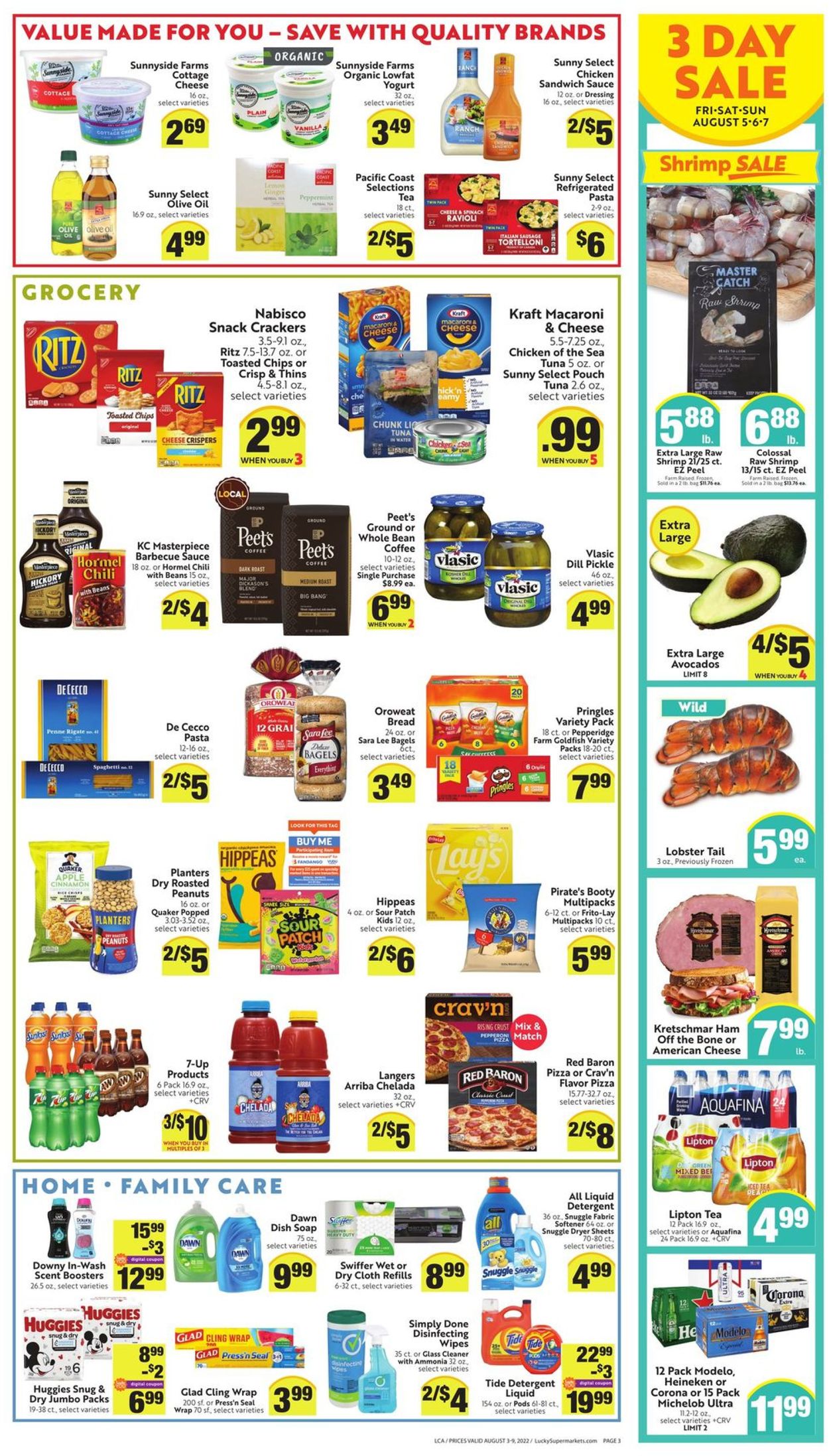 Lucky Supermarkets Weekly Ad Circular - valid 08/03-08/09/2022 (Page 3)