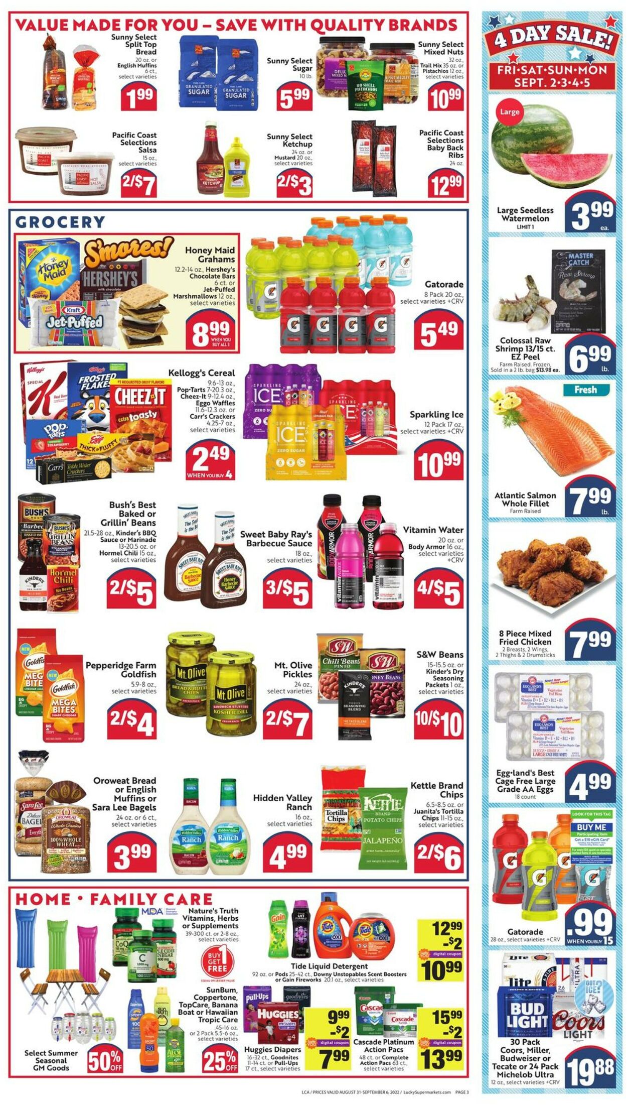 Lucky Supermarkets Weekly Ad Circular - valid 08/31-09/06/2022 (Page 3)
