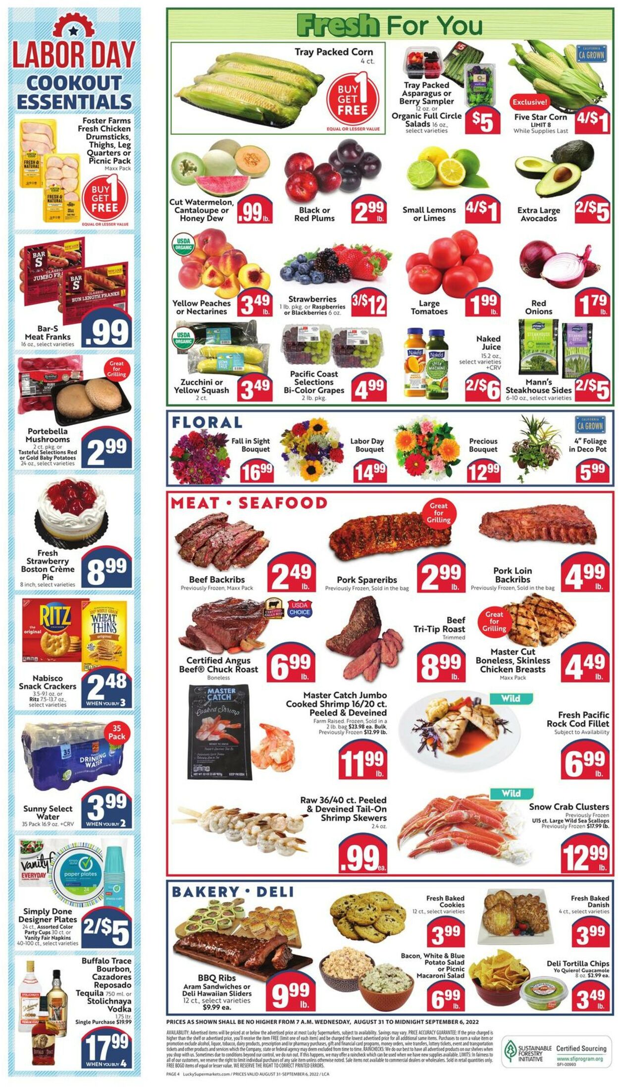Lucky Supermarkets Weekly Ad Circular - valid 08/31-09/06/2022 (Page 4)