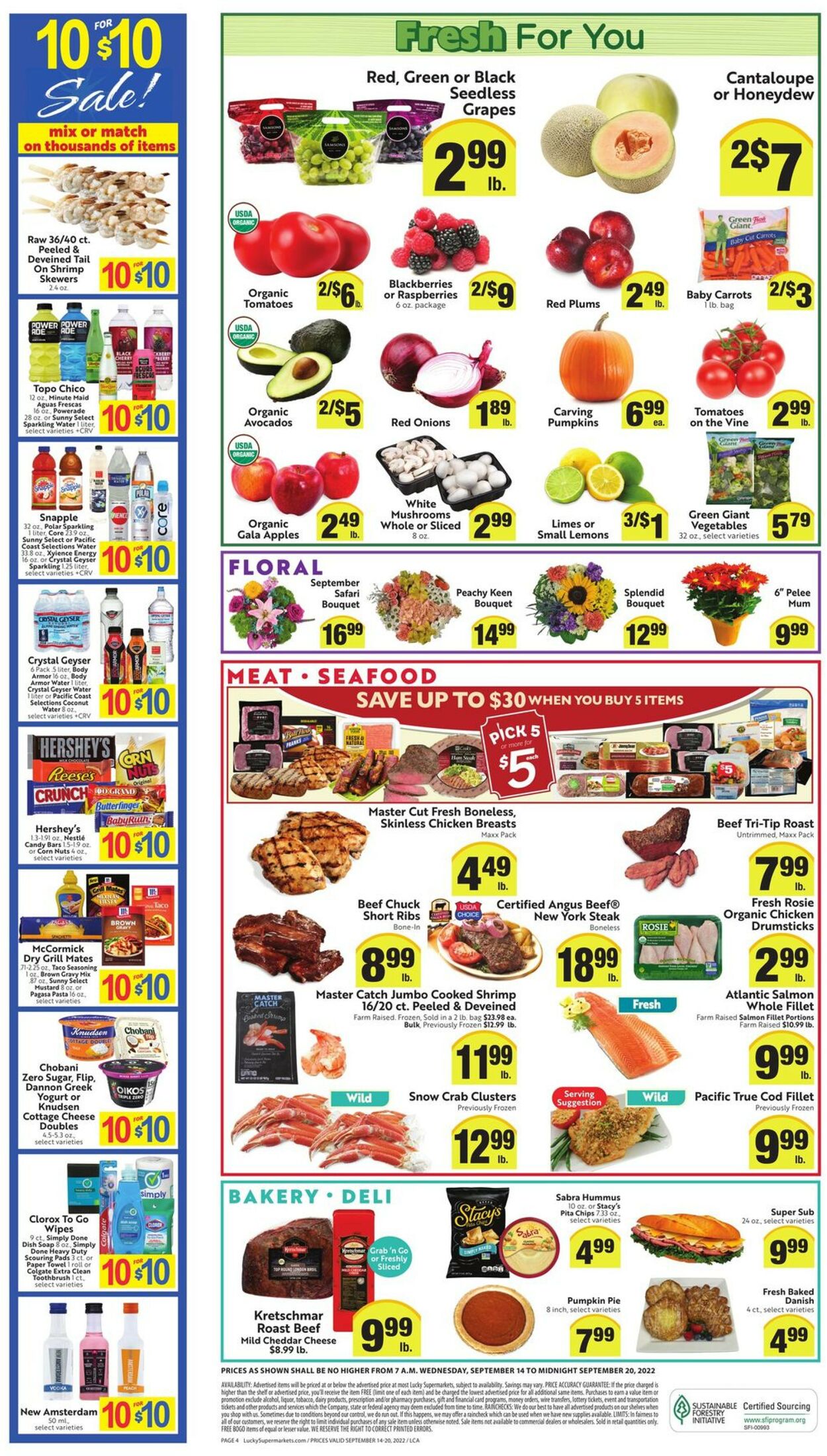 Lucky Supermarkets Weekly Ad Circular - valid 09/14-09/20/2022 (Page 4)