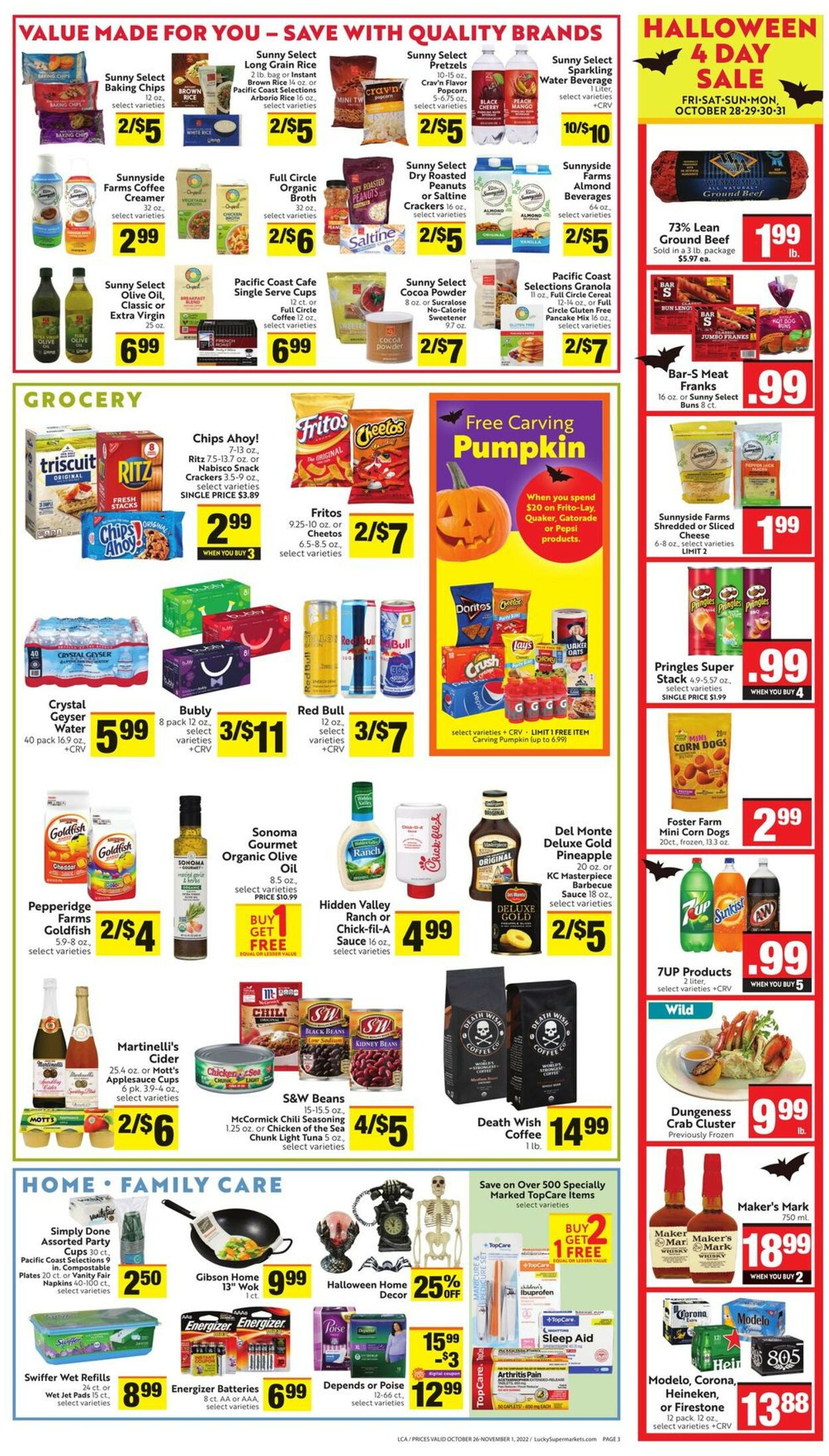 Lucky Supermarkets Weekly Ad Circular - valid 10/26-11/01/2022 (Page 3)