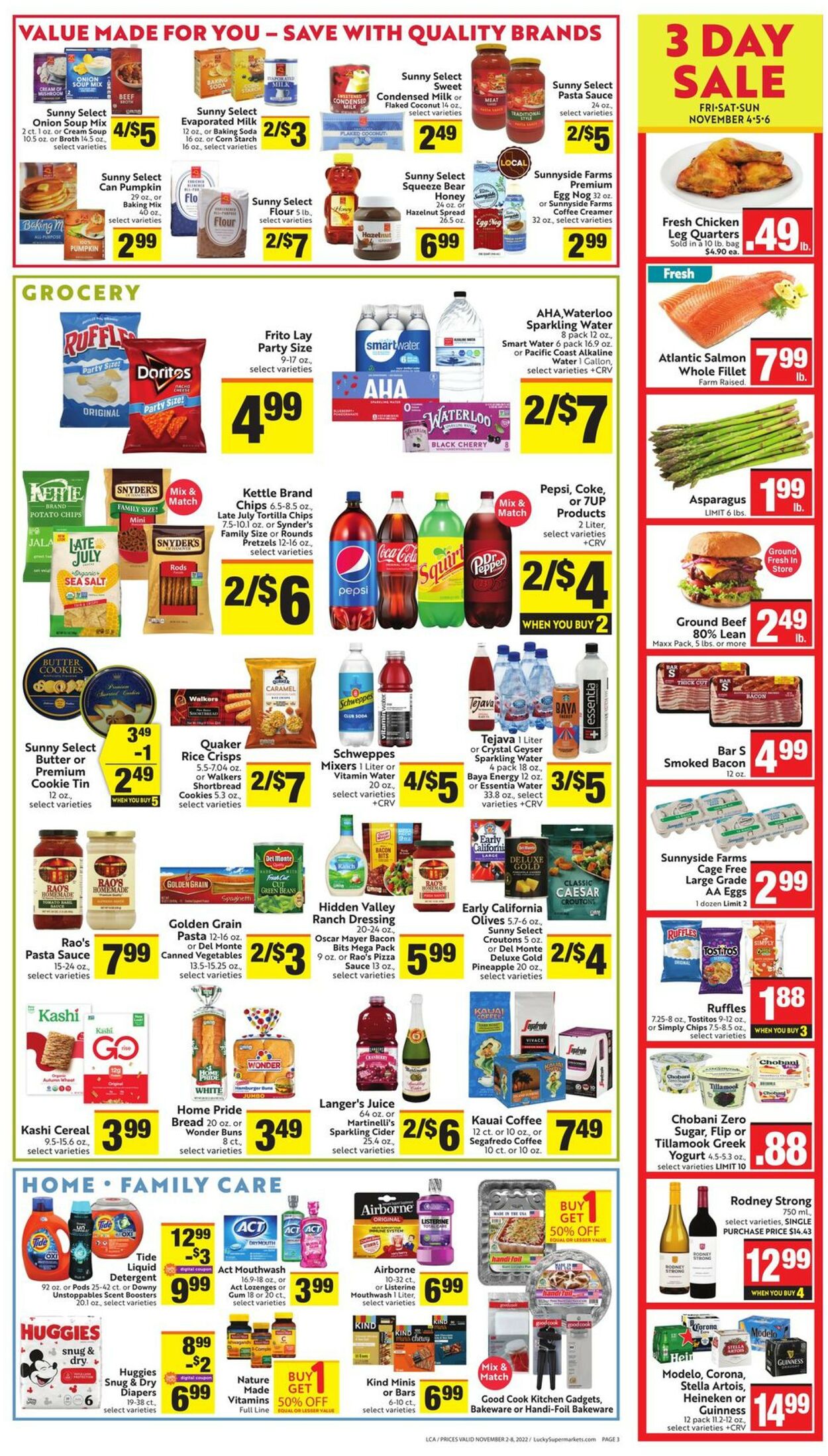 Lucky Supermarkets Weekly Ad Circular - valid 11/02-11/08/2022 (Page 3)