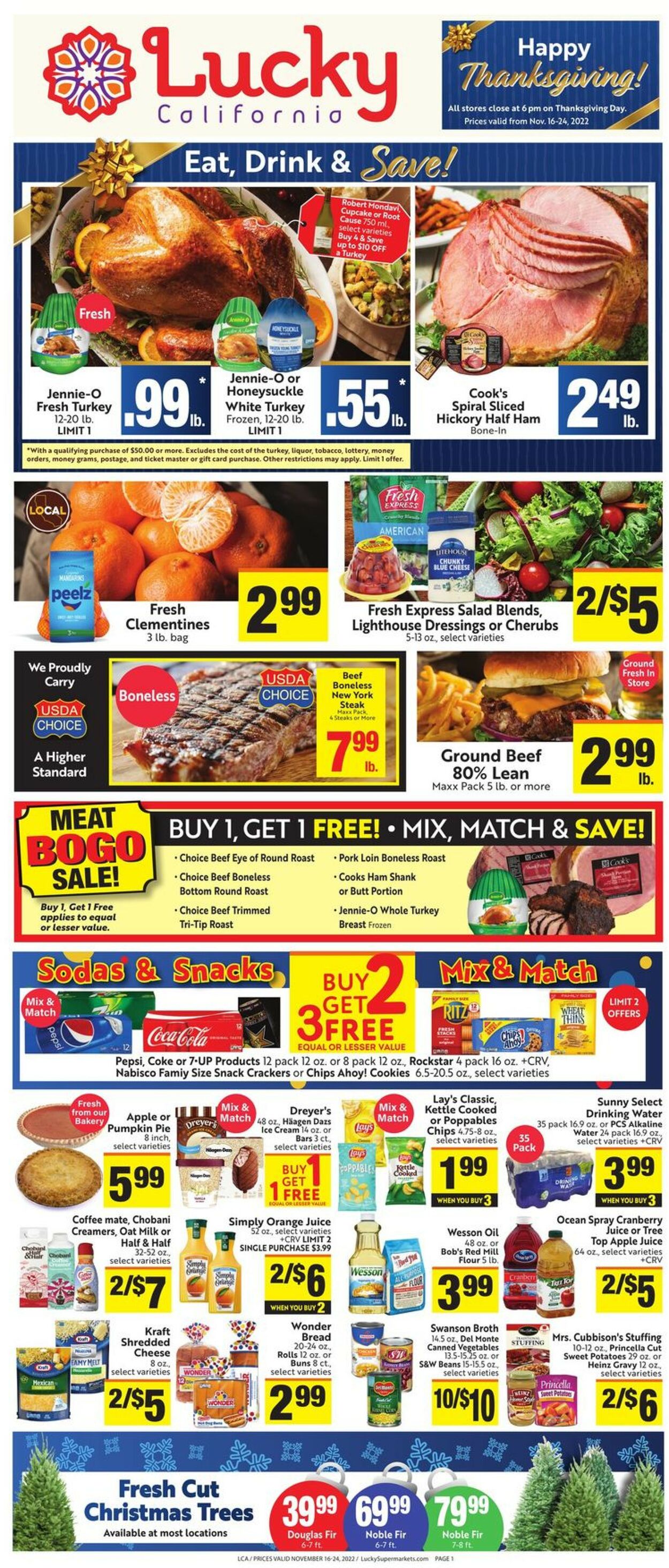 Lucky Supermarkets Weekly Ad Circular - valid 11/16-11/24/2022