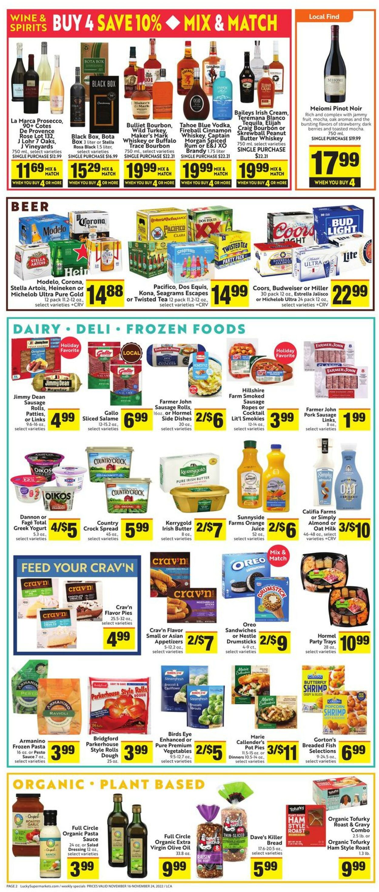 Lucky Supermarkets Weekly Ad Circular - valid 11/16-11/24/2022 (Page 2)