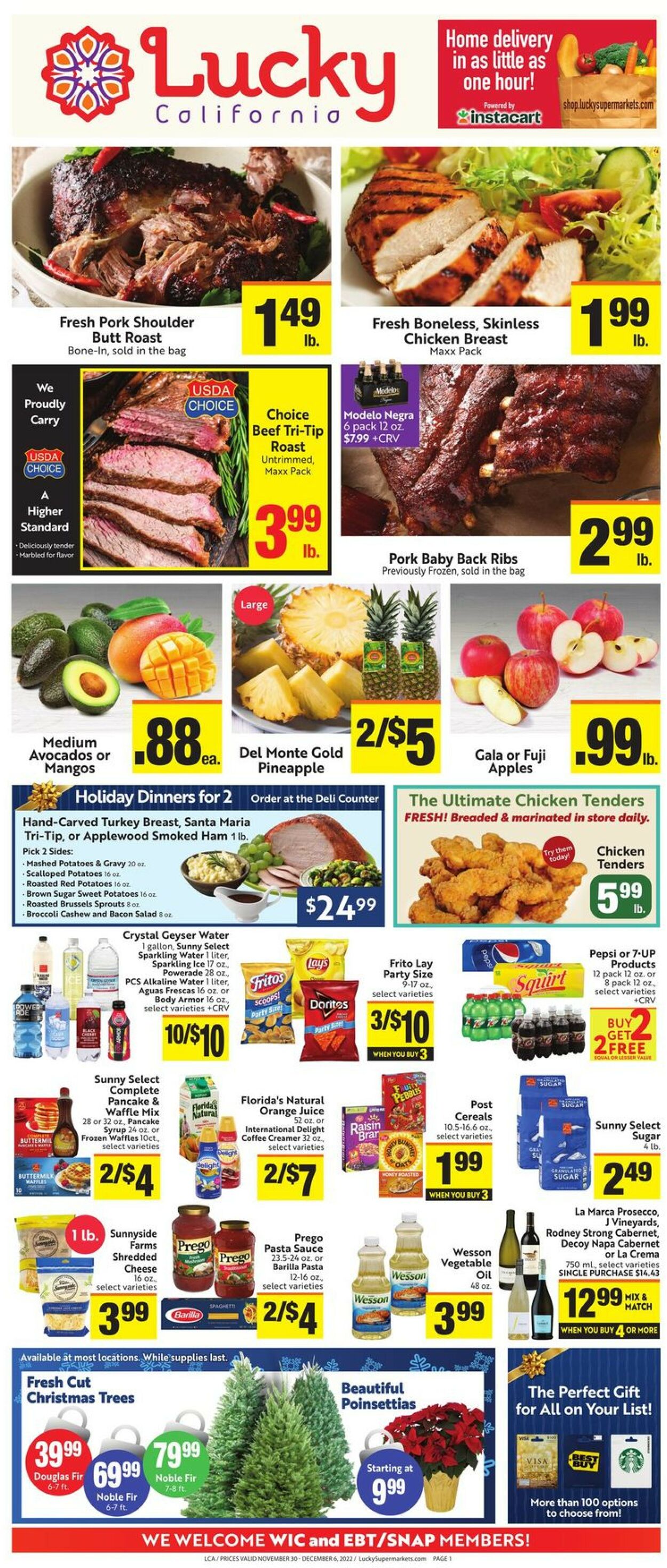 Lucky Supermarkets Weekly Ad Circular - valid 11/30-12/06/2022