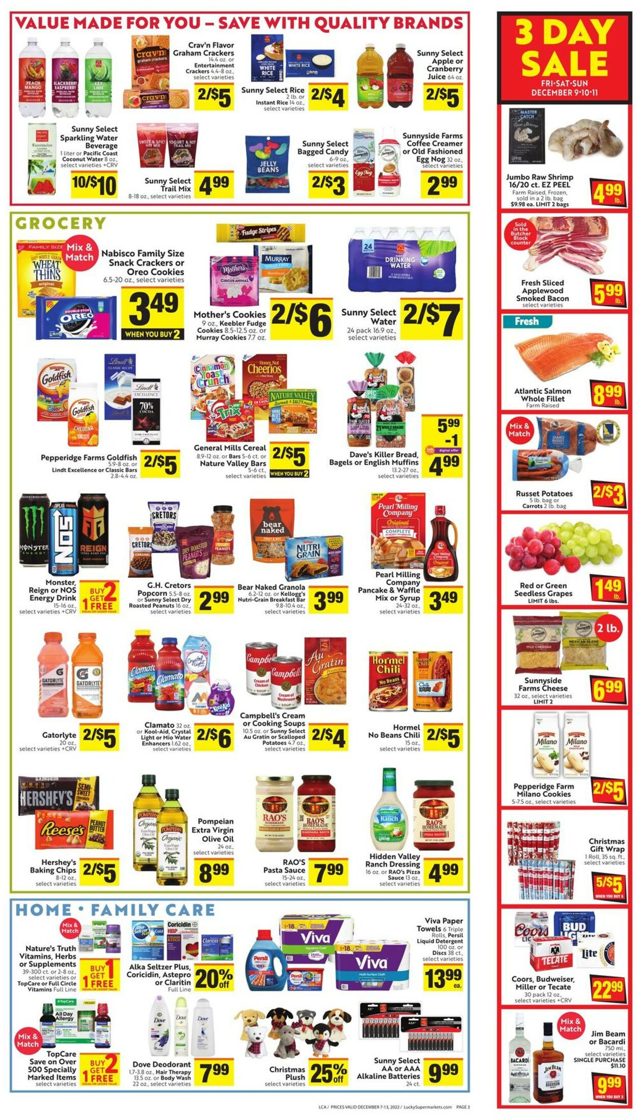 Lucky Supermarkets Weekly Ad Circular - valid 12/07-12/13/2022 (Page 3)