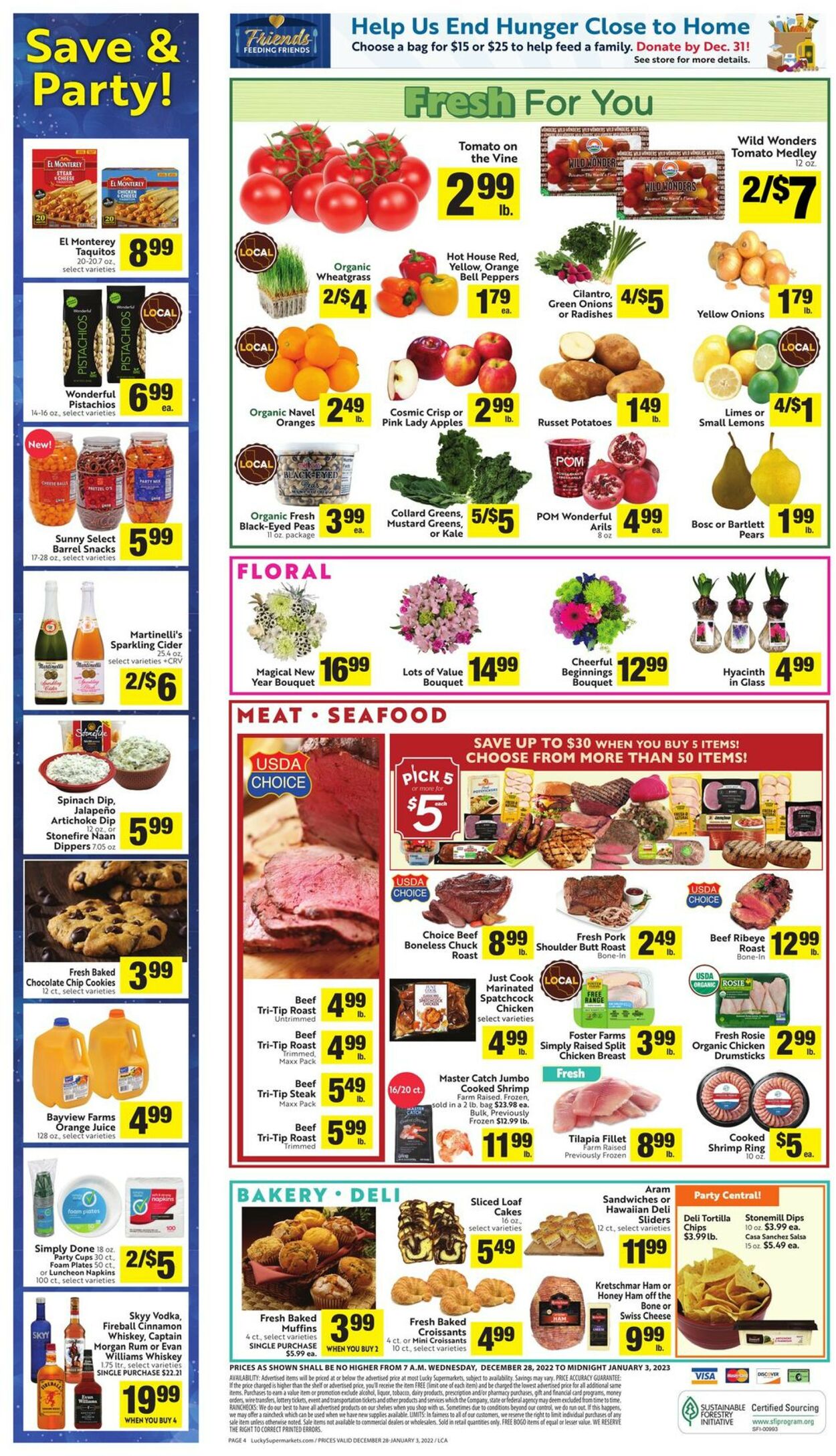Lucky Supermarkets Weekly Ad Circular - valid 12/28-01/03/2023 (Page 4)
