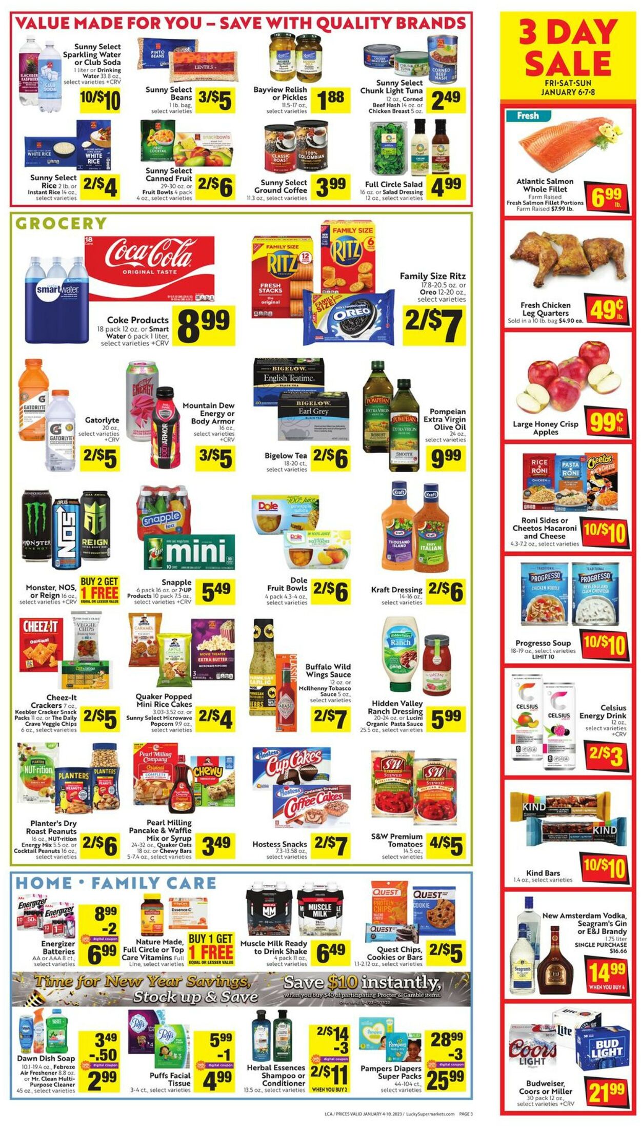 Lucky Supermarkets Weekly Ad Circular - valid 01/04-01/10/2023 (Page 3)