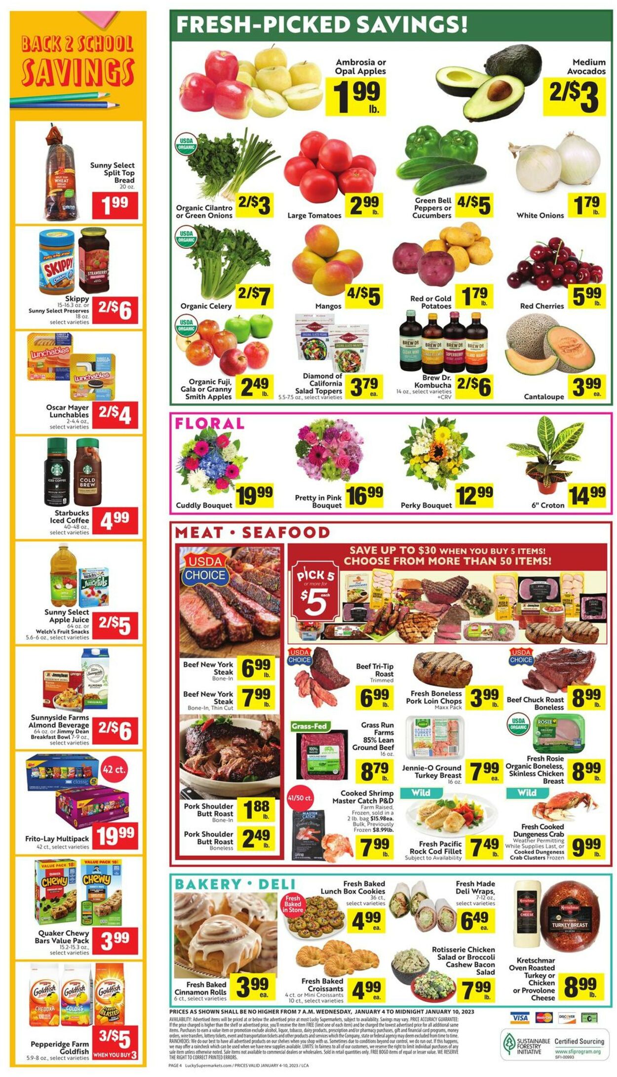 Lucky Supermarkets Weekly Ad Circular - valid 01/04-01/10/2023 (Page 4)