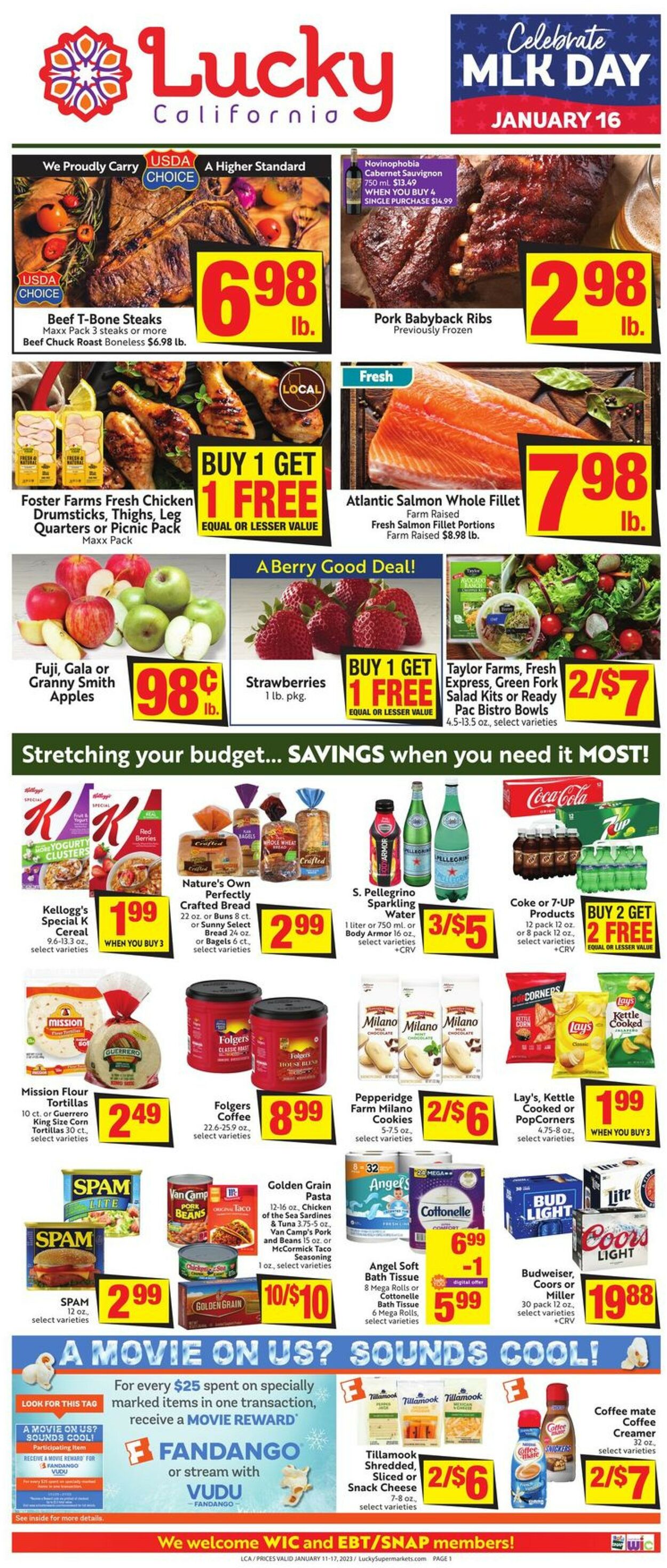 Lucky Supermarkets Weekly Ad Circular - valid 01/11-01/17/2023