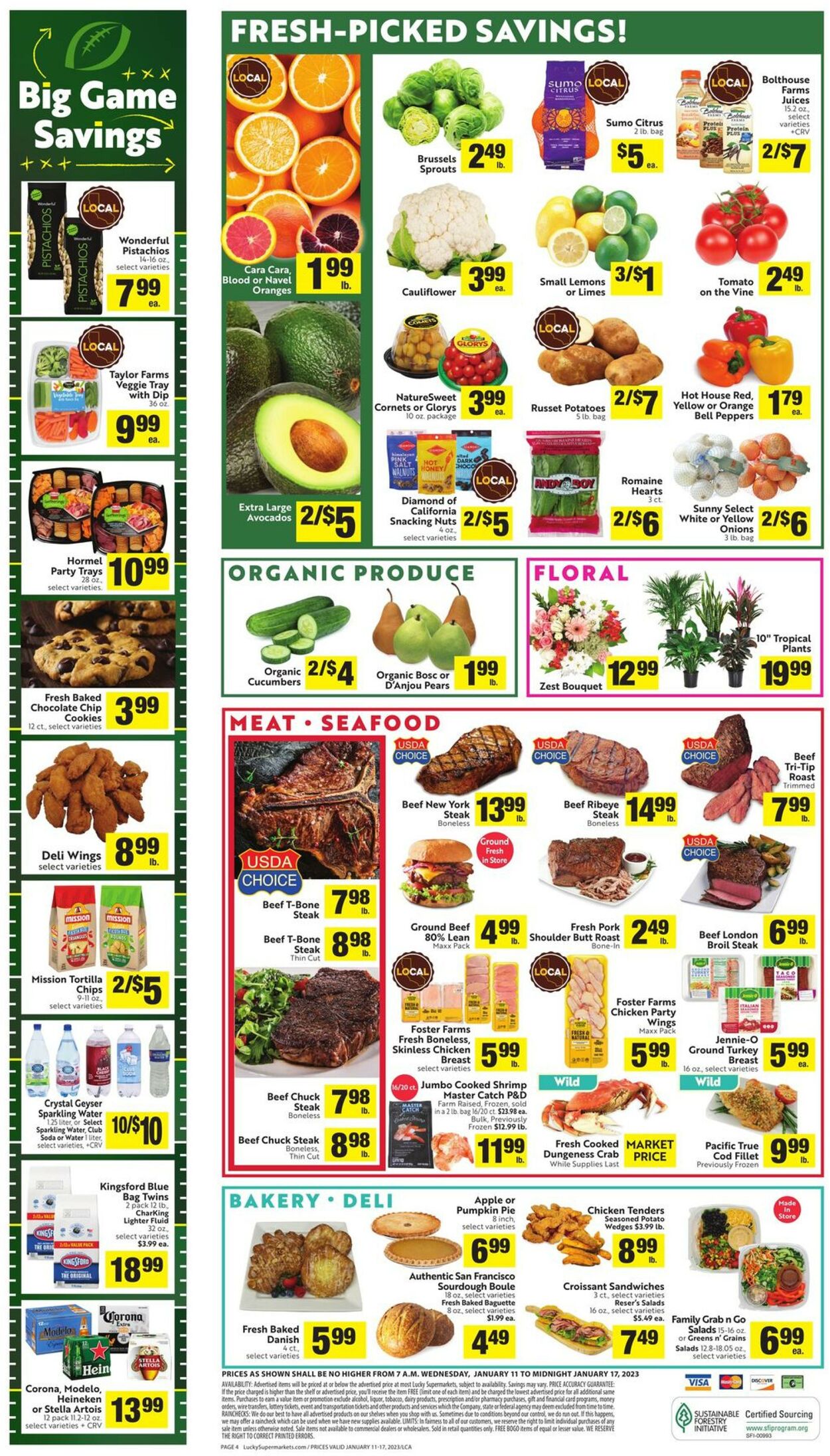 Lucky Supermarkets Weekly Ad Circular - valid 01/11-01/17/2023 (Page 4)