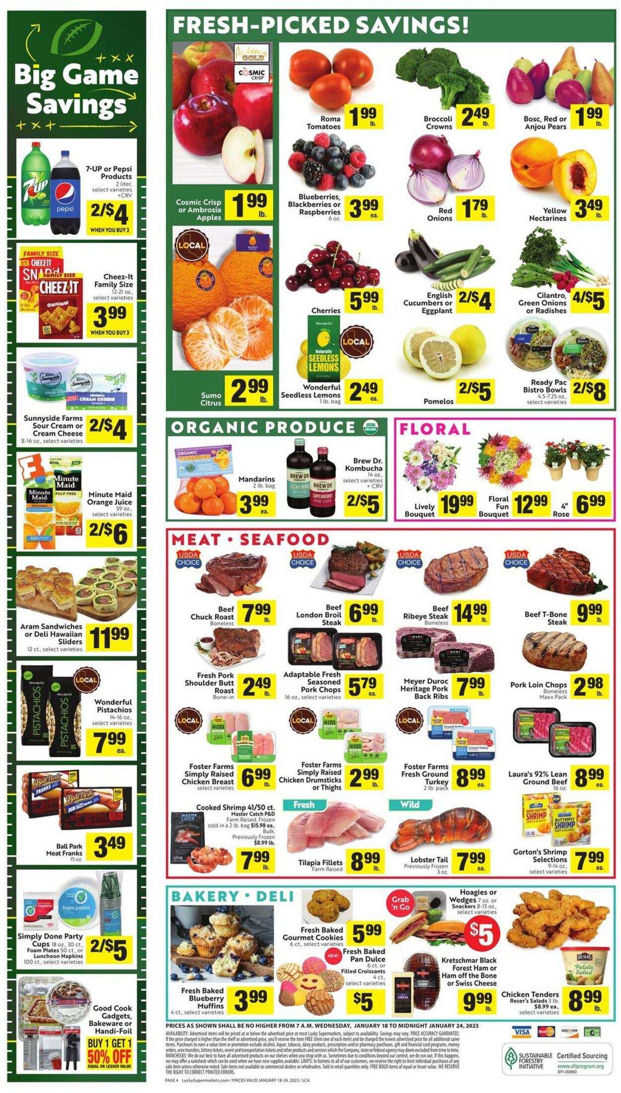 Lucky Supermarkets Weekly Ad Circular - valid 01/18-01/24/2023 (Page 4)
