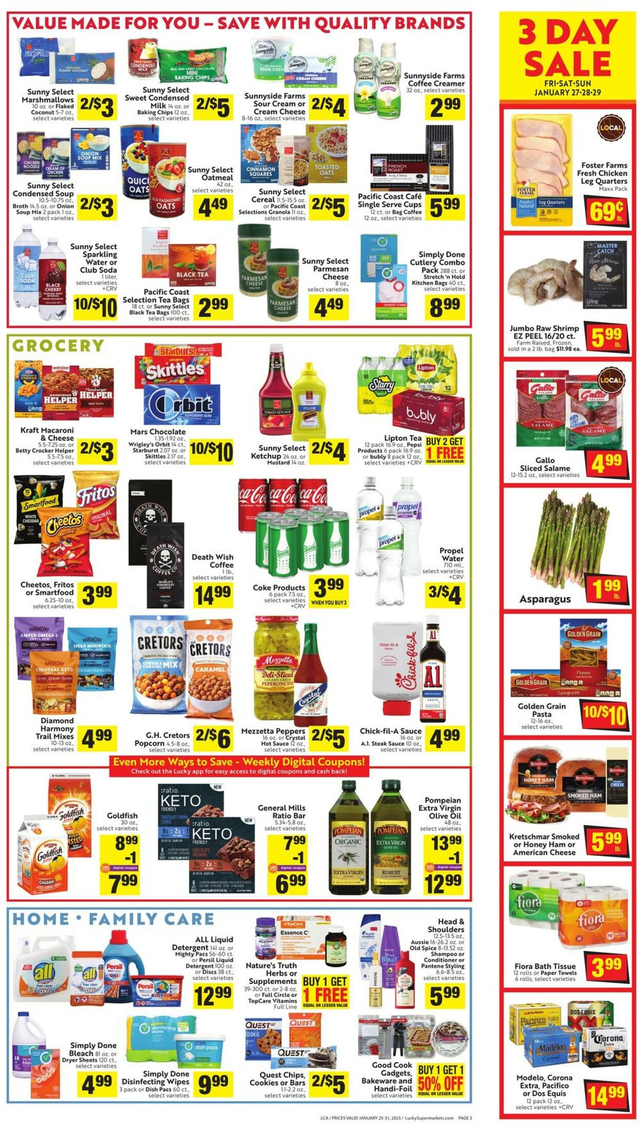 Lucky Supermarkets Weekly Ad Circular - valid 01/25-01/31/2023 (Page 3)