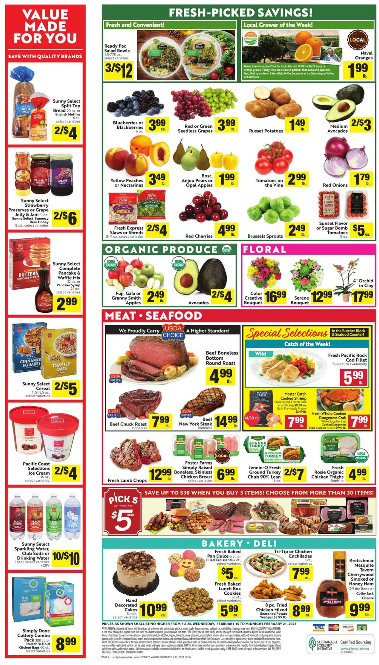 Lucky Supermarkets Weekly Ad Circular - valid 02/15-02/21/2023 (Page 4)