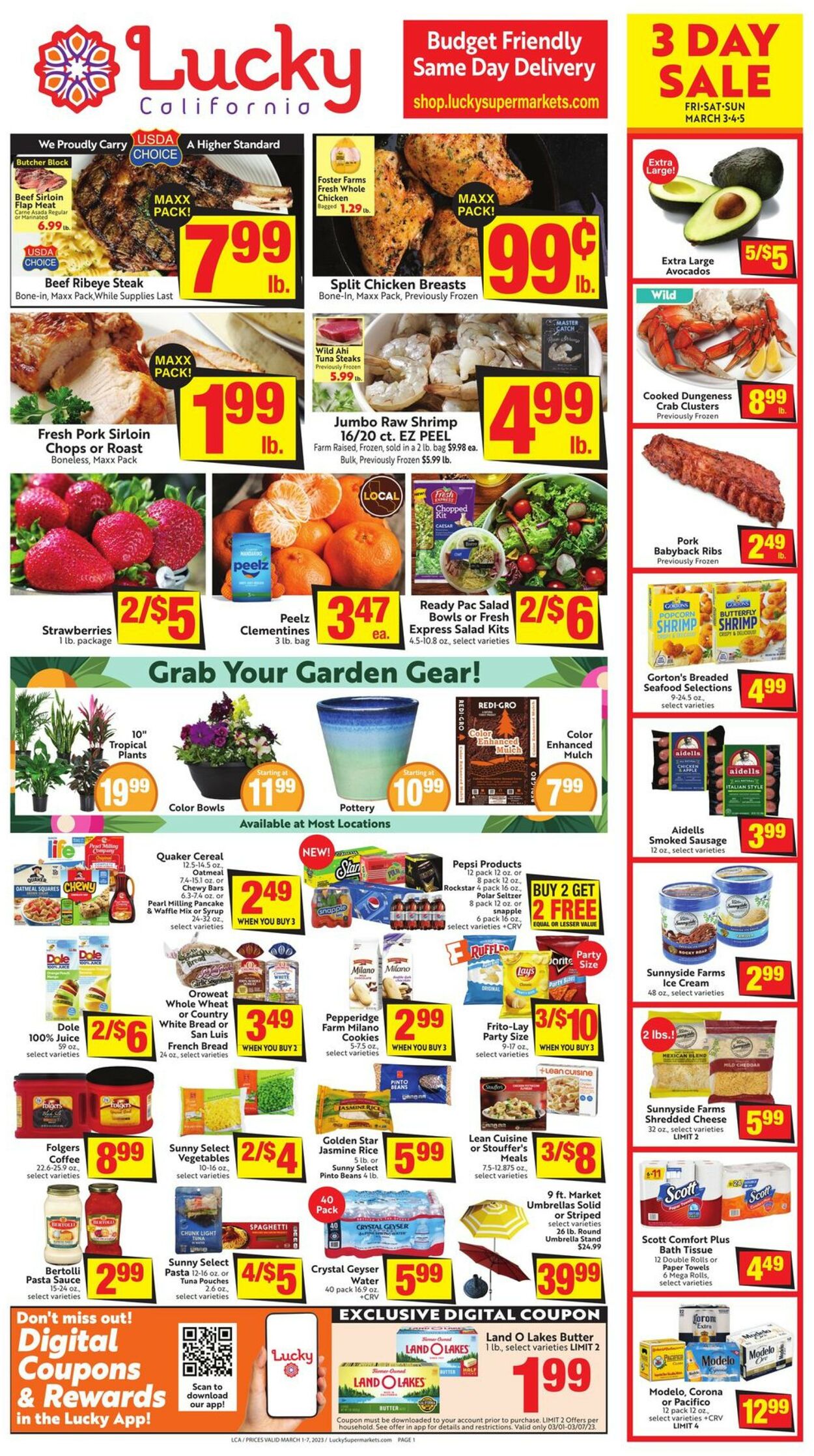 Lucky Supermarkets Weekly Ad Circular - valid 03/01-03/07/2023