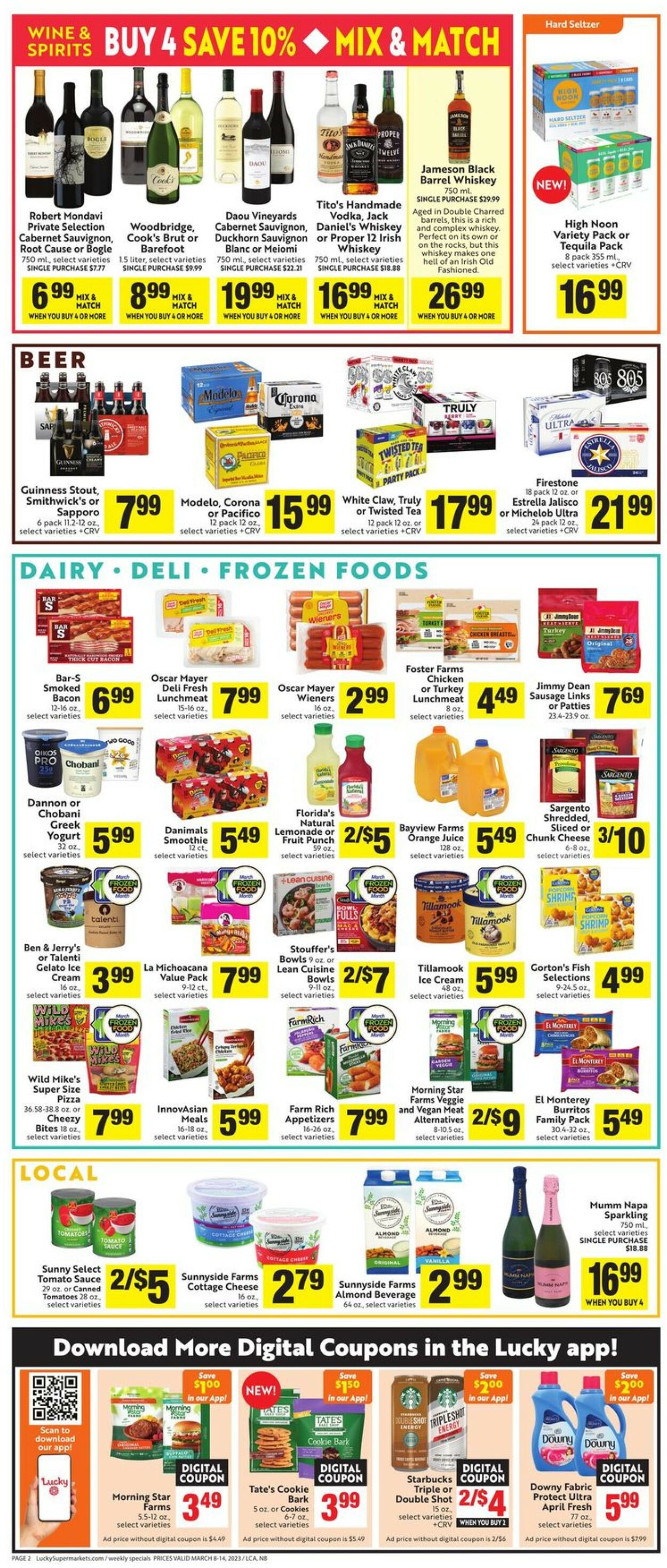 Lucky Supermarkets Weekly Ad Circular - valid 03/08-03/14/2023 (Page 2)