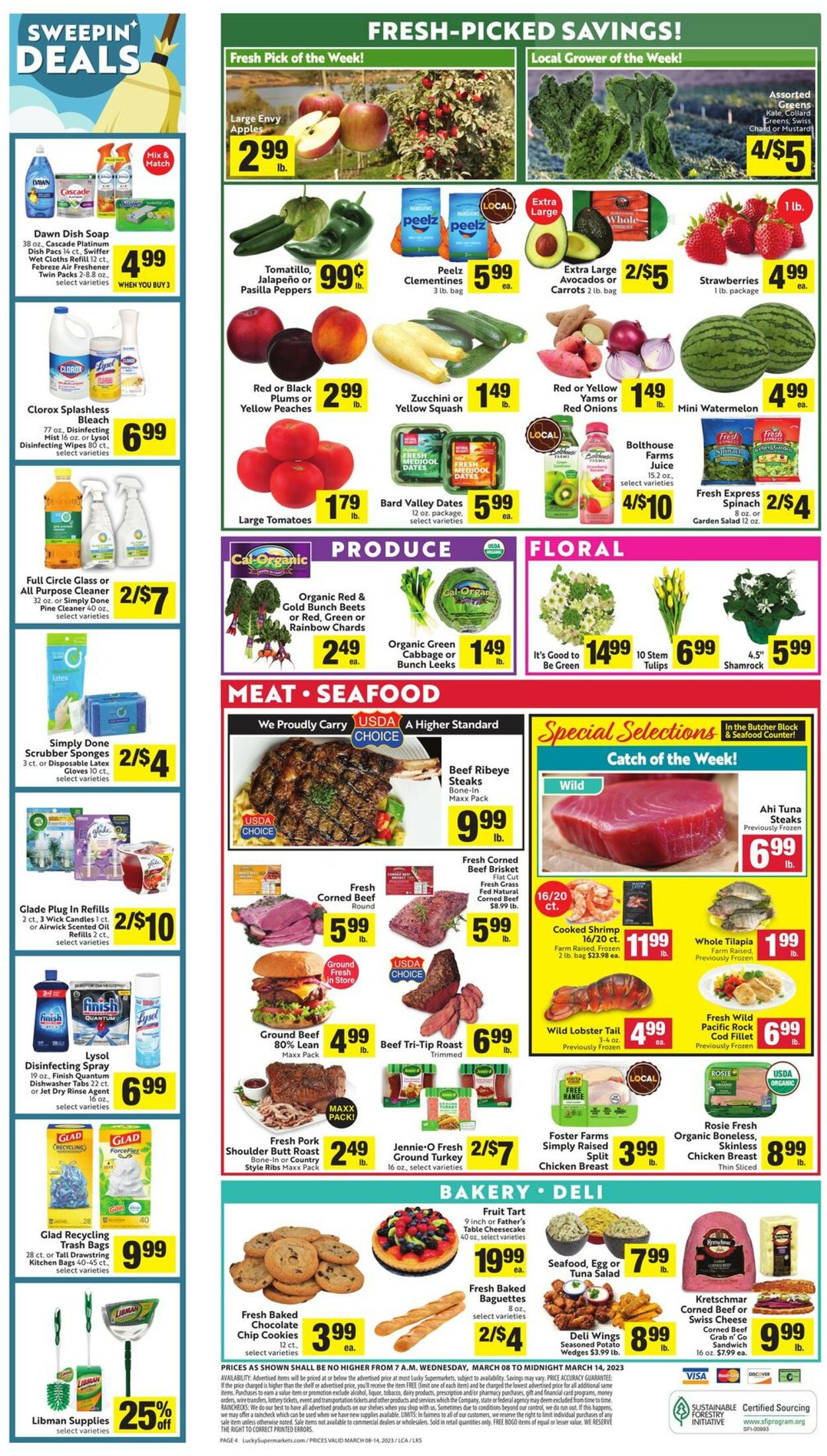 Lucky Supermarkets Weekly Ad Circular - valid 03/08-03/14/2023 (Page 4)