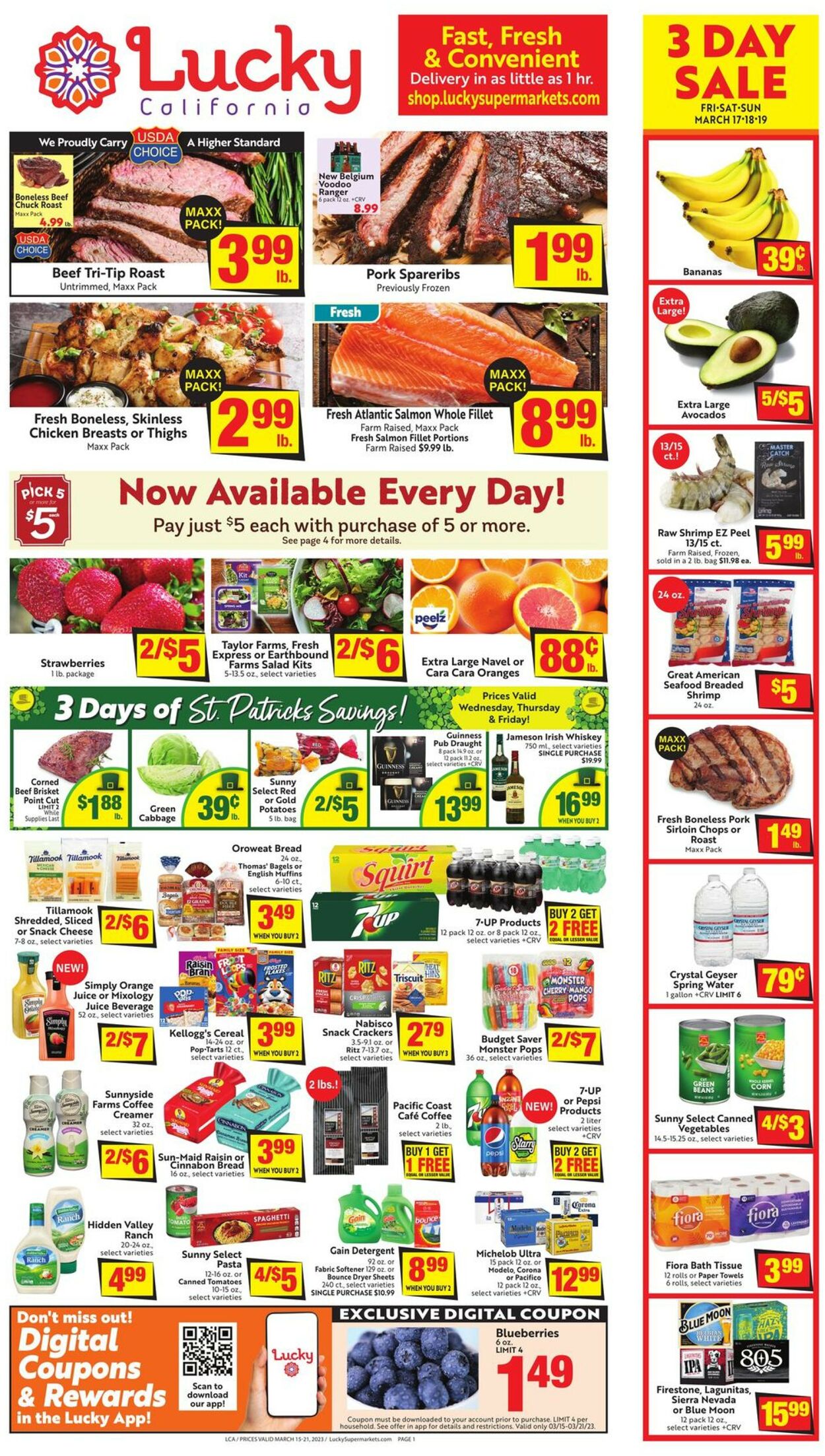 Lucky Supermarkets Weekly Ad Circular - valid 03/15-03/21/2023