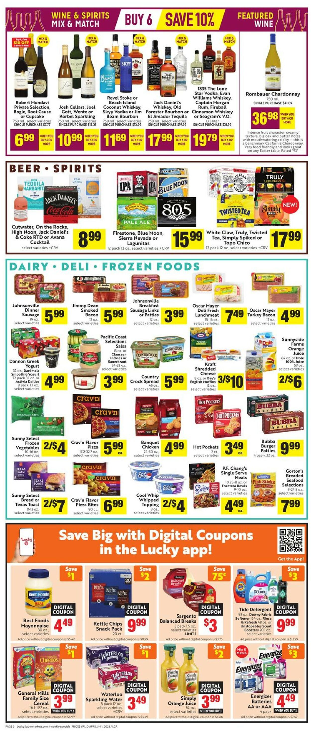 Lucky Supermarkets Weekly Ad Circular - valid 04/05-04/11/2023 (Page 2)