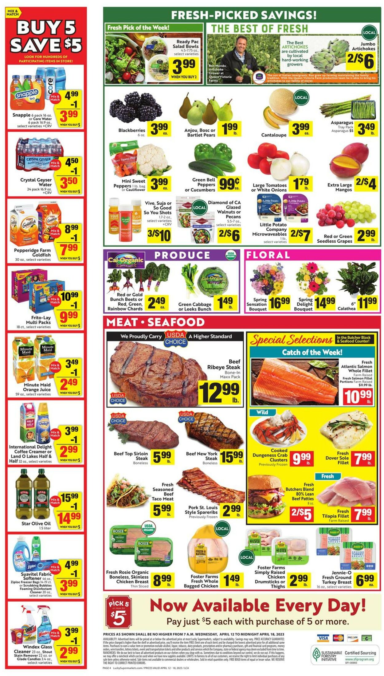 Lucky Supermarkets Weekly Ad Circular - valid 04/12-04/18/2023 (Page 4)