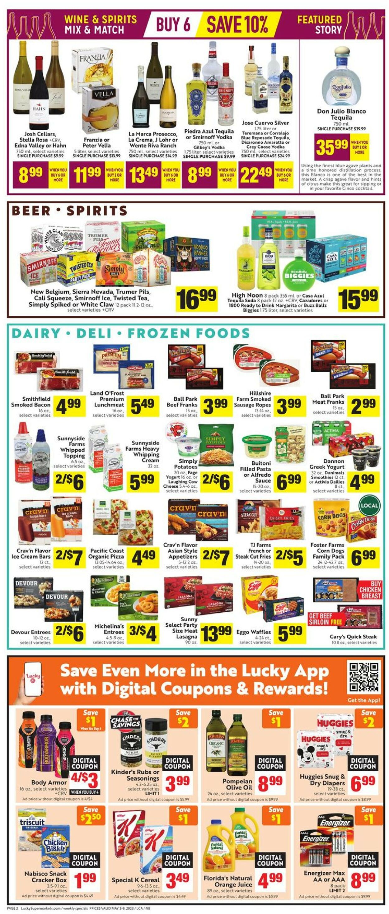 Lucky Supermarkets Weekly Ad Circular - valid 05/03-05/09/2023 (Page 2)