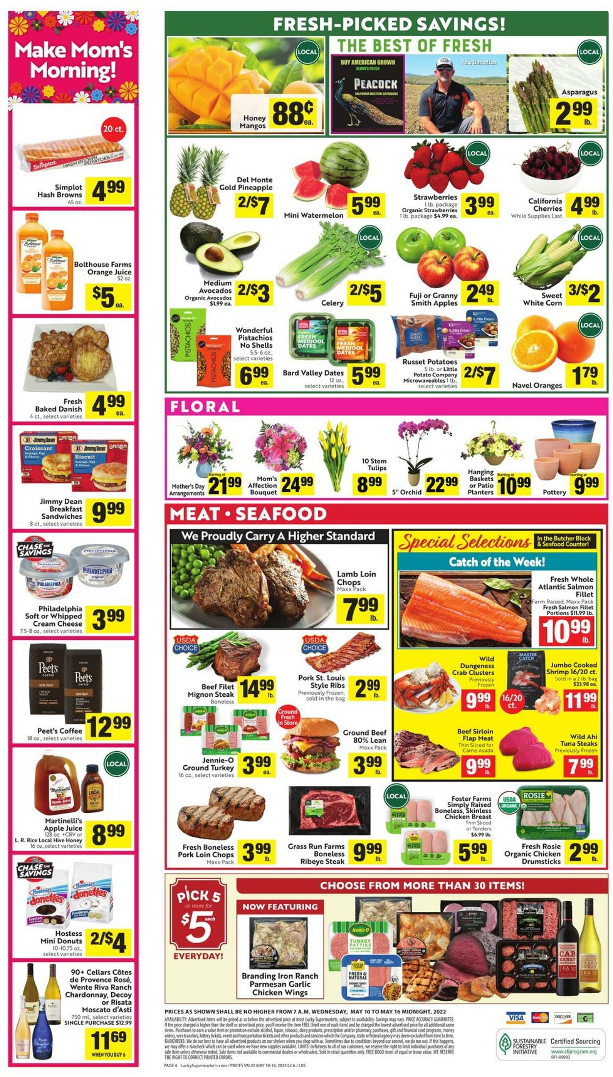 Lucky Supermarkets Weekly Ad Circular - valid 05/10-05/16/2023 (Page 4)