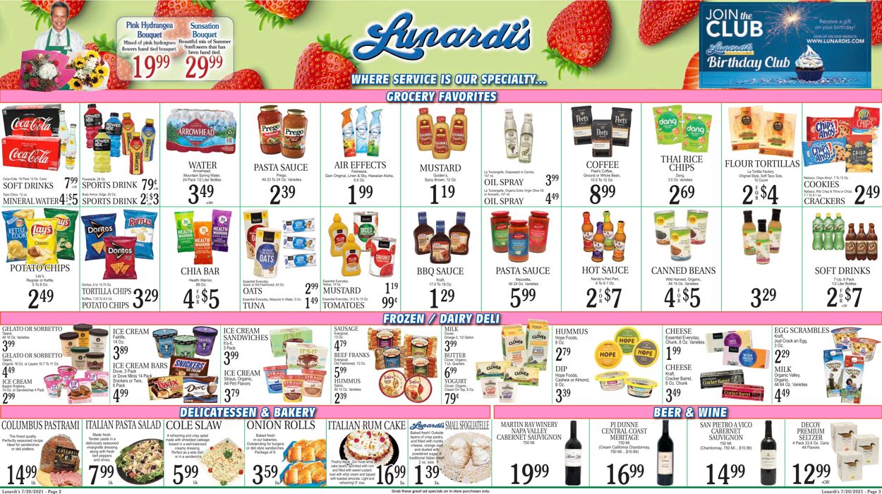 Lunardi's Weekly Ad Circular - valid 07/20-07/26/2021 (Page 2)