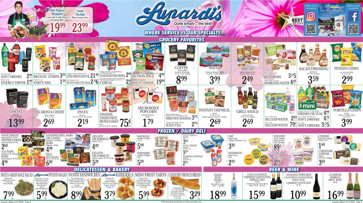 Lunardi's Weekly Ad Circular - valid 05/17-05/23/2022 (Page 2)