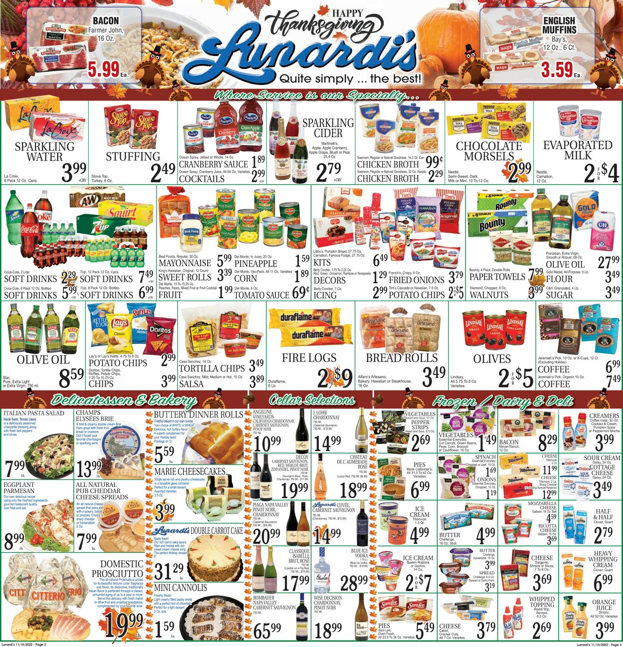 Lunardi's Weekly Ad Circular - valid 11/15-11/23/2022 (Page 2)