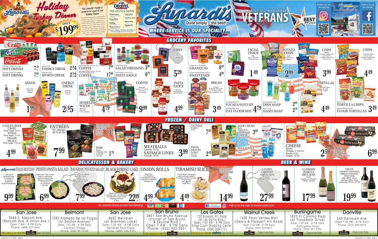 Lunardi's Weekly Ad Circular - valid 11/07-11/14/2023 (Page 2)