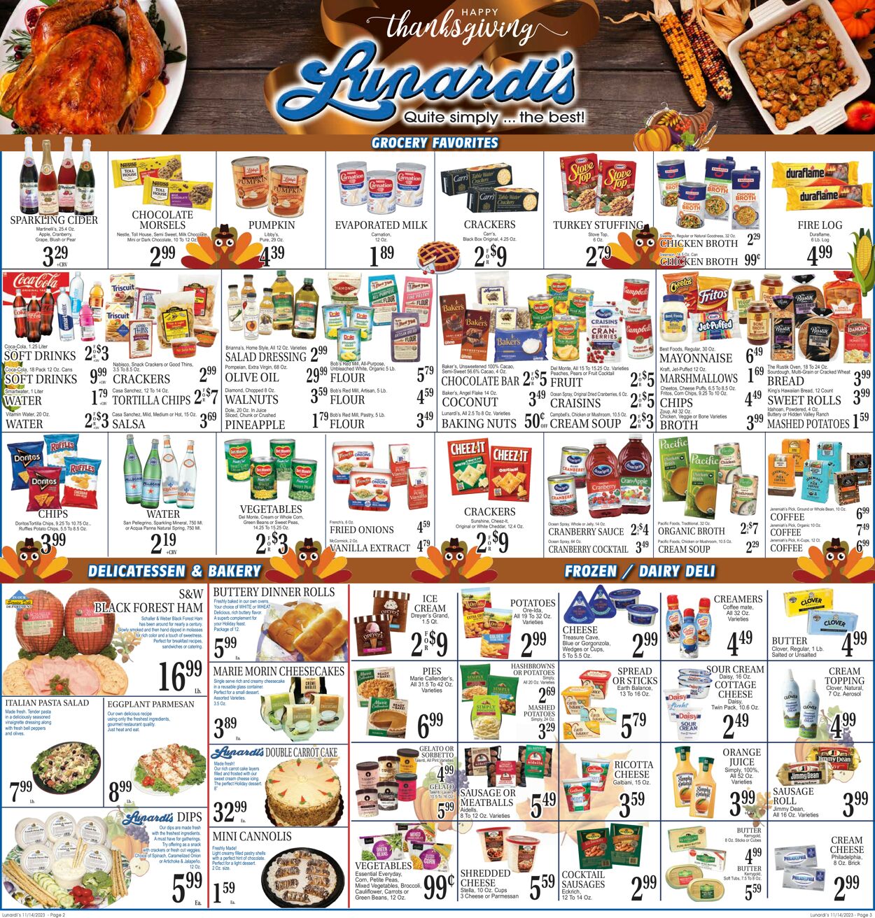 Lunardi's Weekly Ad Circular - valid 11/14-11/21/2023 (Page 2)