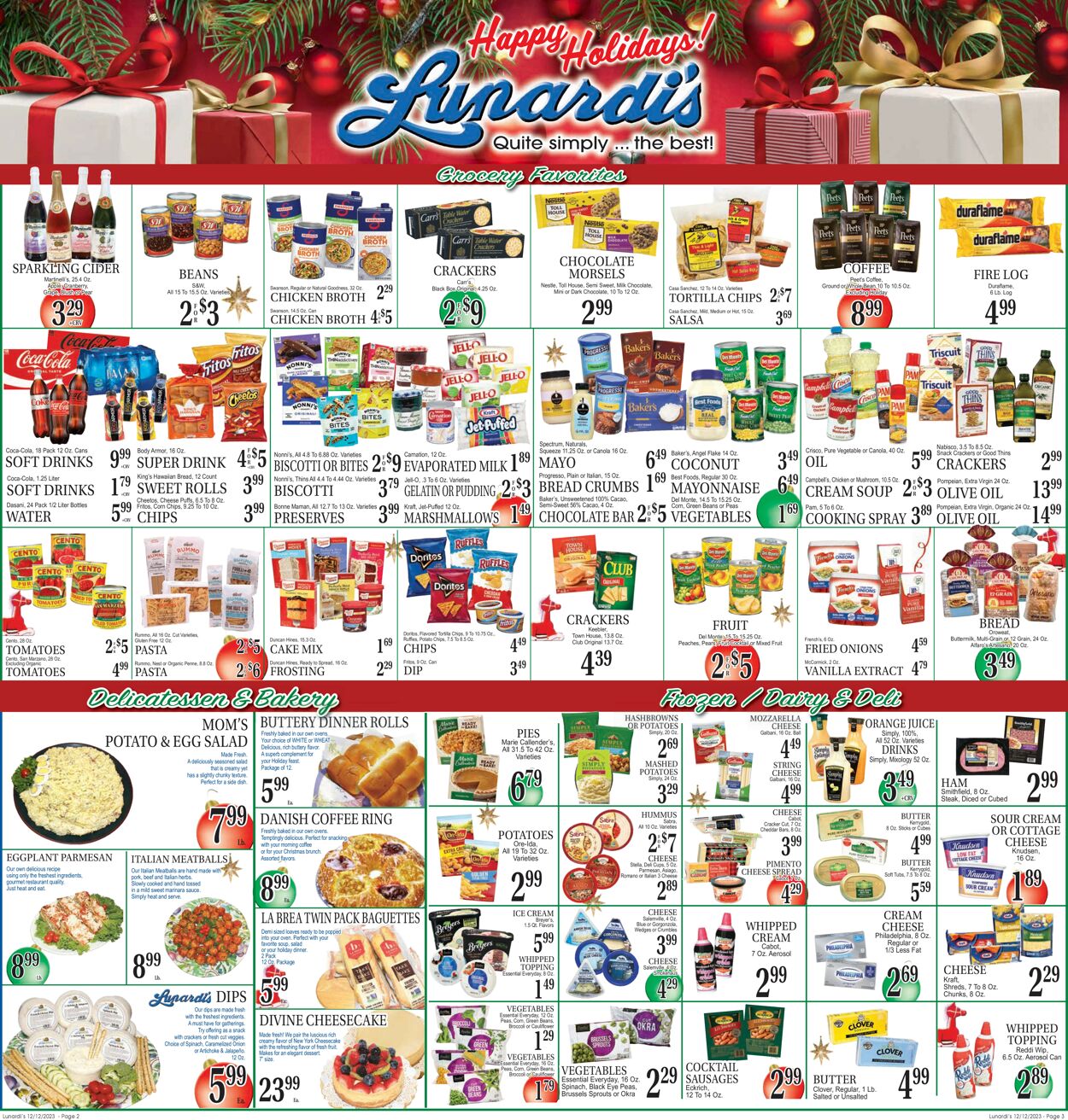 Lunardi's Weekly Ad Circular - valid 12/12-12/19/2023 (Page 2)